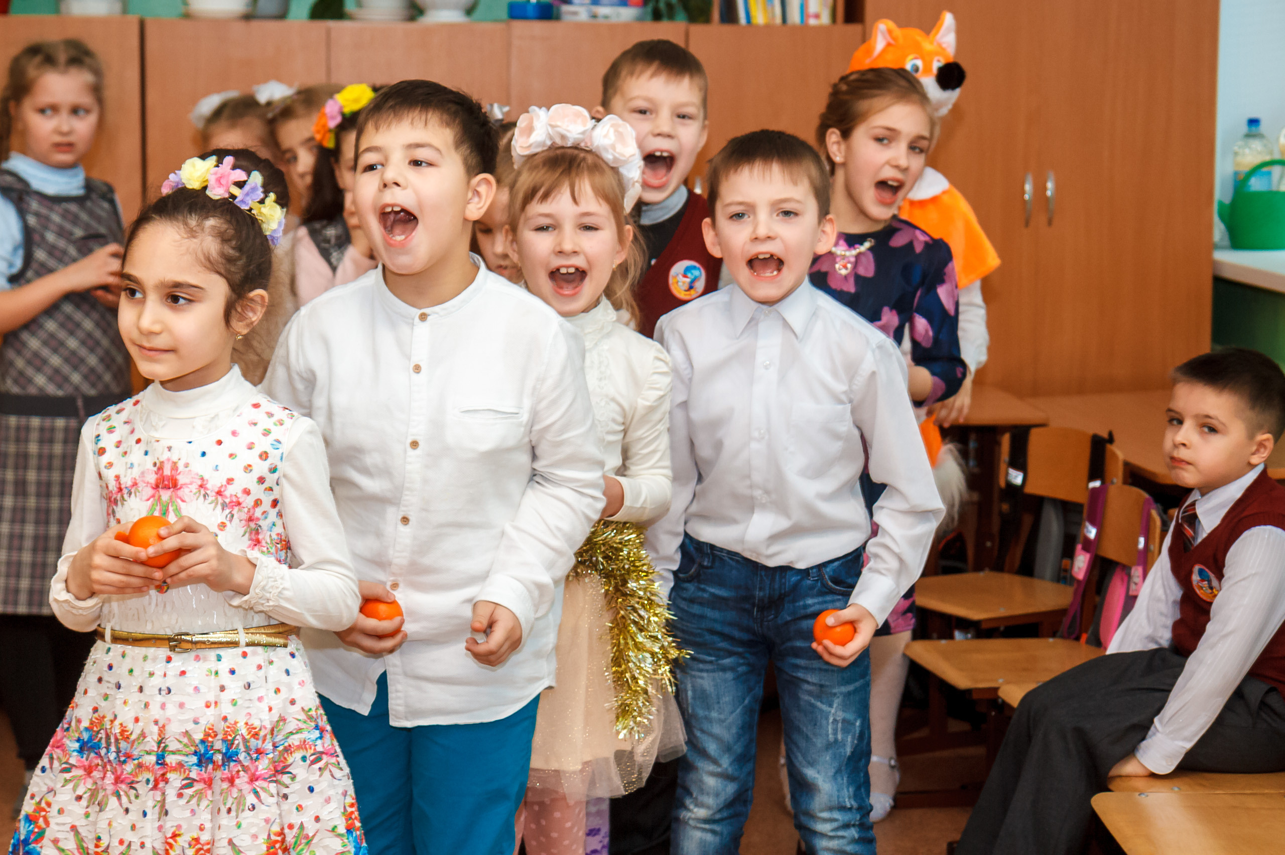 Новогодний праздник в классе. Фотографиня Мария Дикова