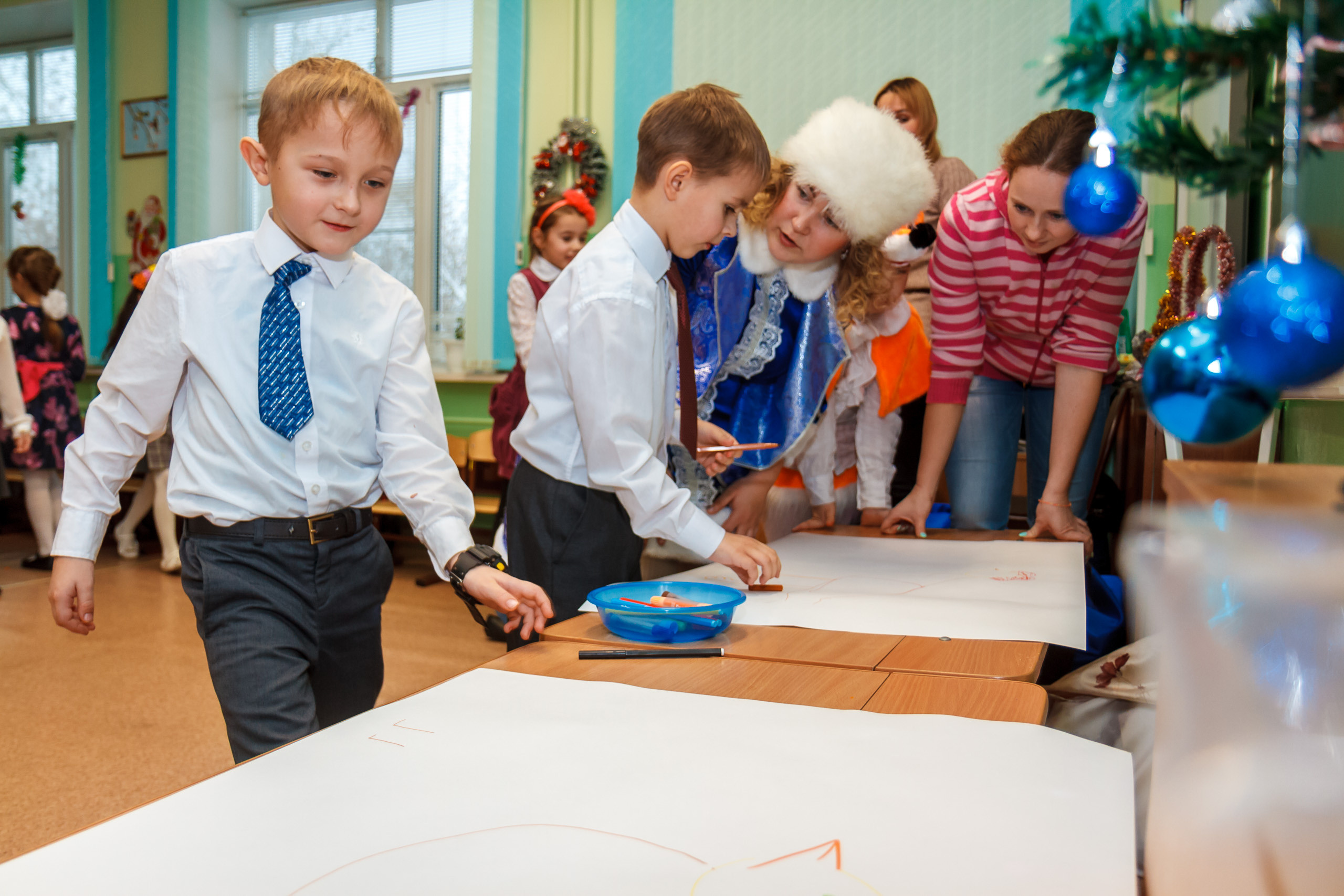 Новогодний праздник в классе. Фотографиня Мария Дикова