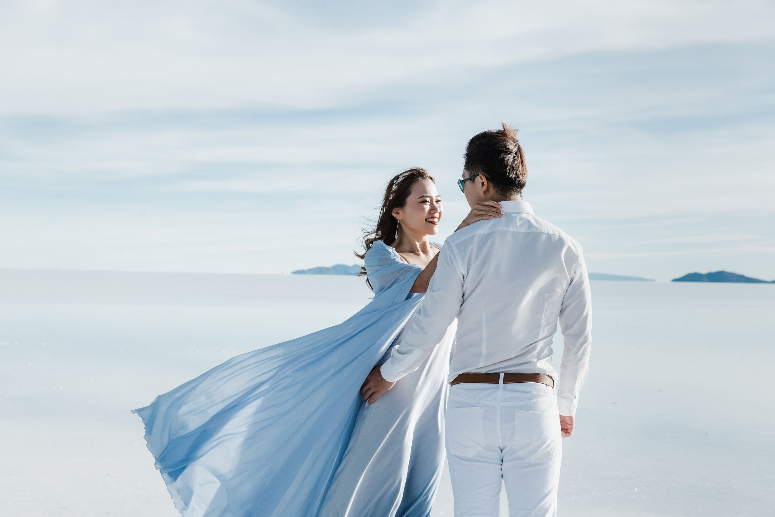  Уюни, свадебная фотосессия на соляном озере в Боливии