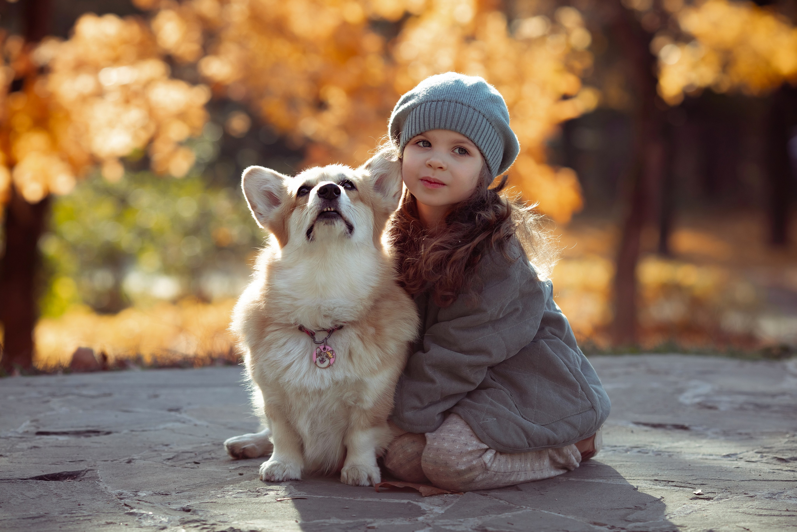 Эва с корги. Семейный и детский фотограф в Москве Дорогова Екатерина