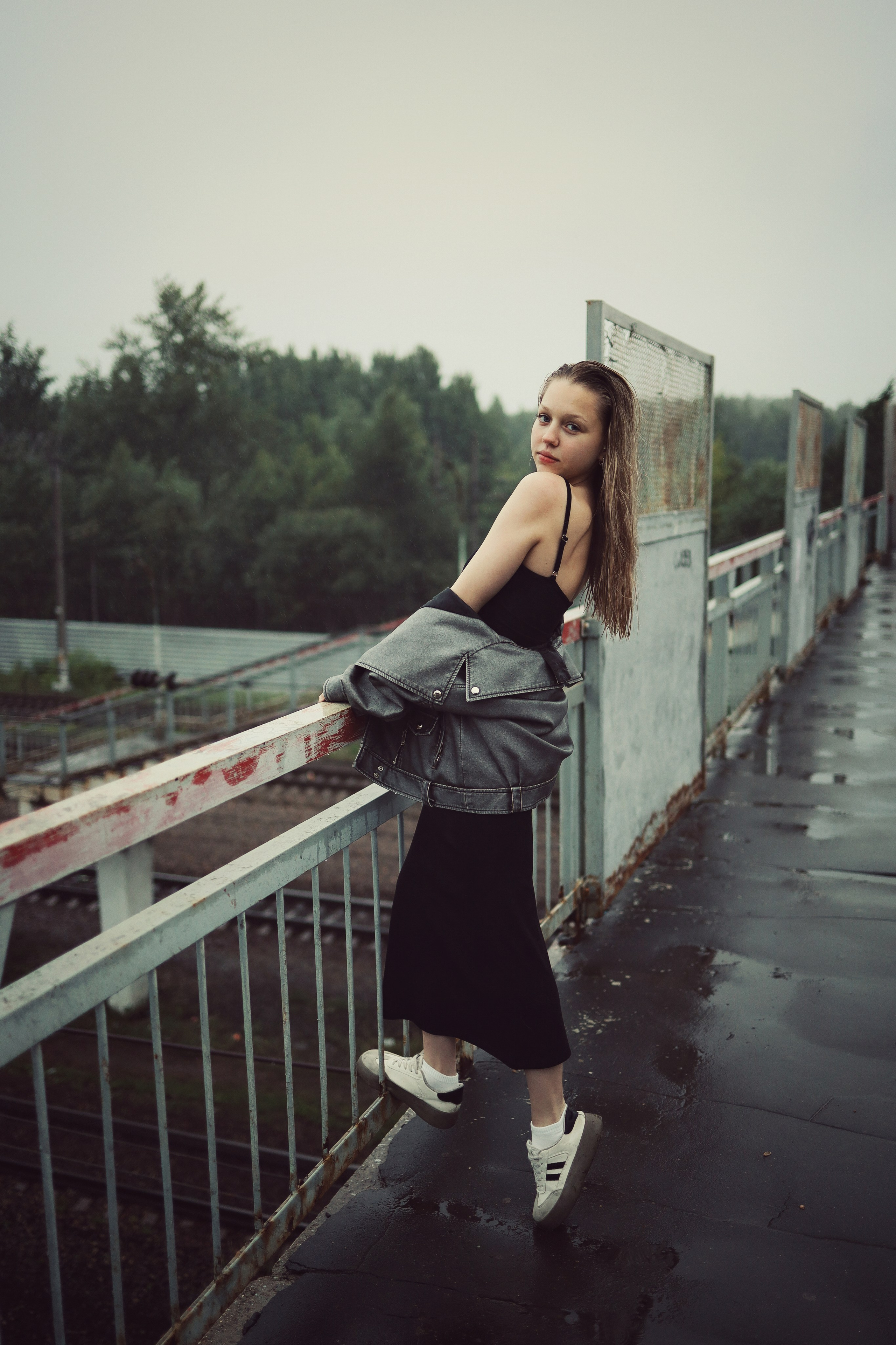 Василиса под дождем. Фотограф Анастасия Фальковская