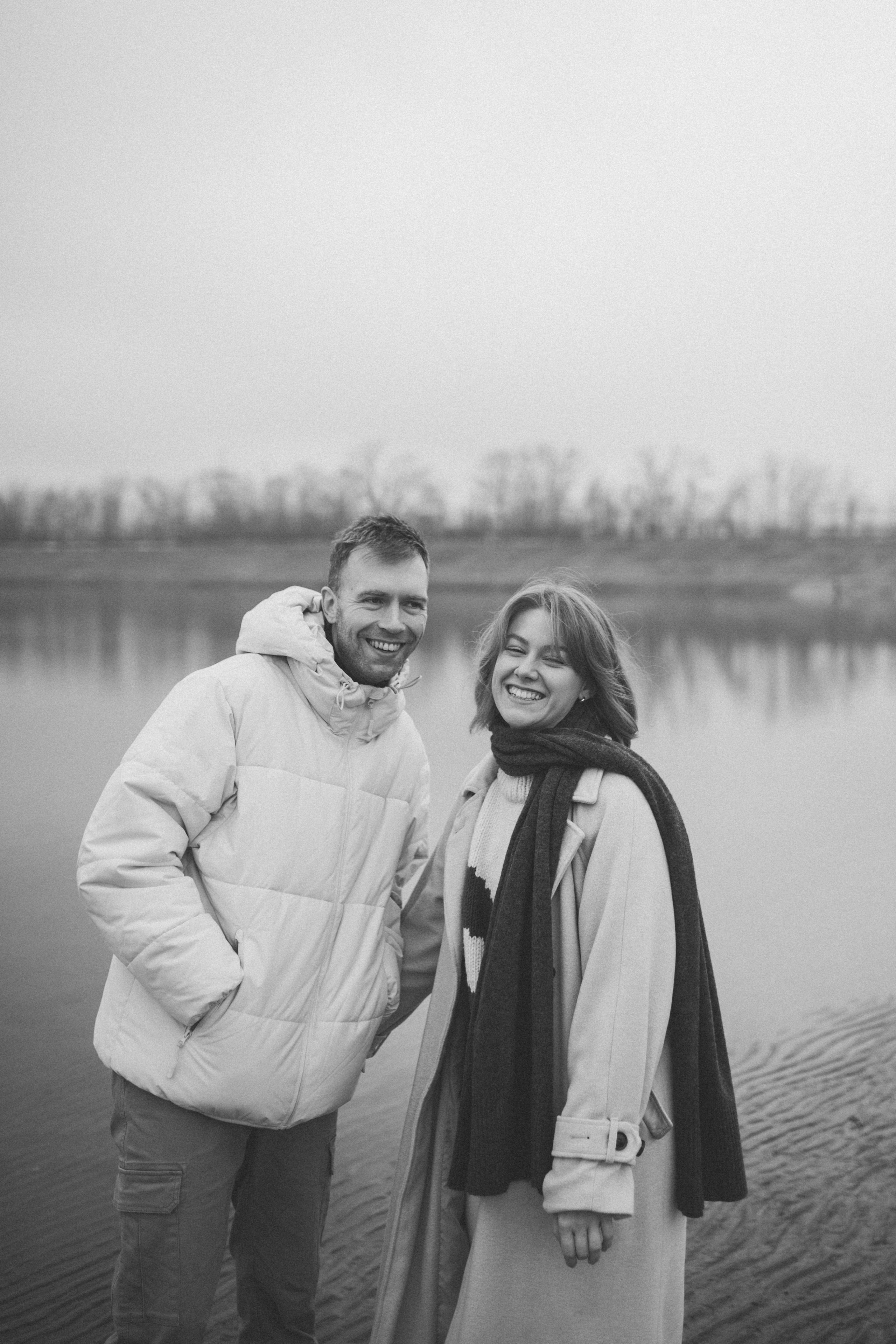 Осенний пляж. Свадебный фотограф Казань