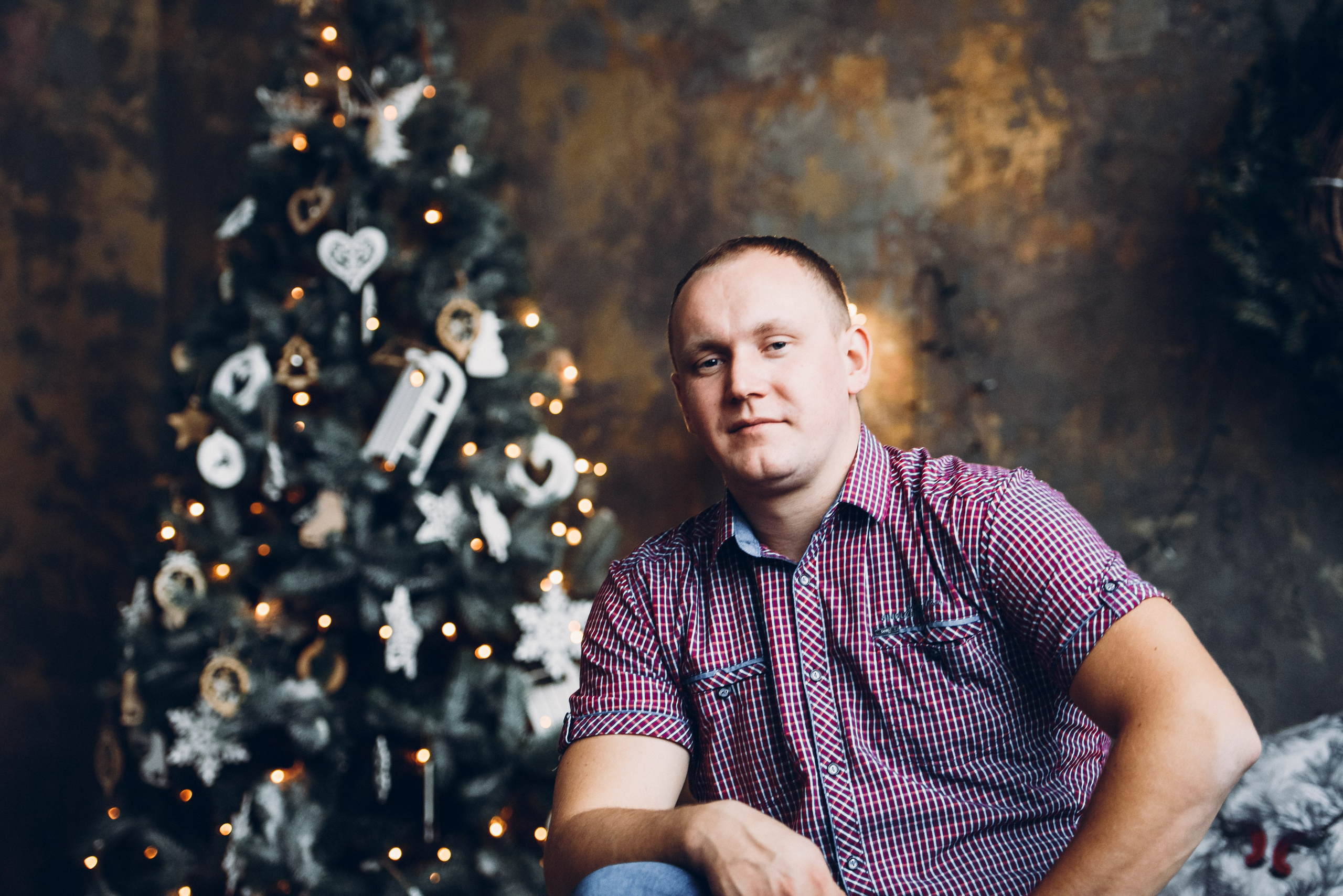 Новогодняя семейная фотосессия минск недорого папа