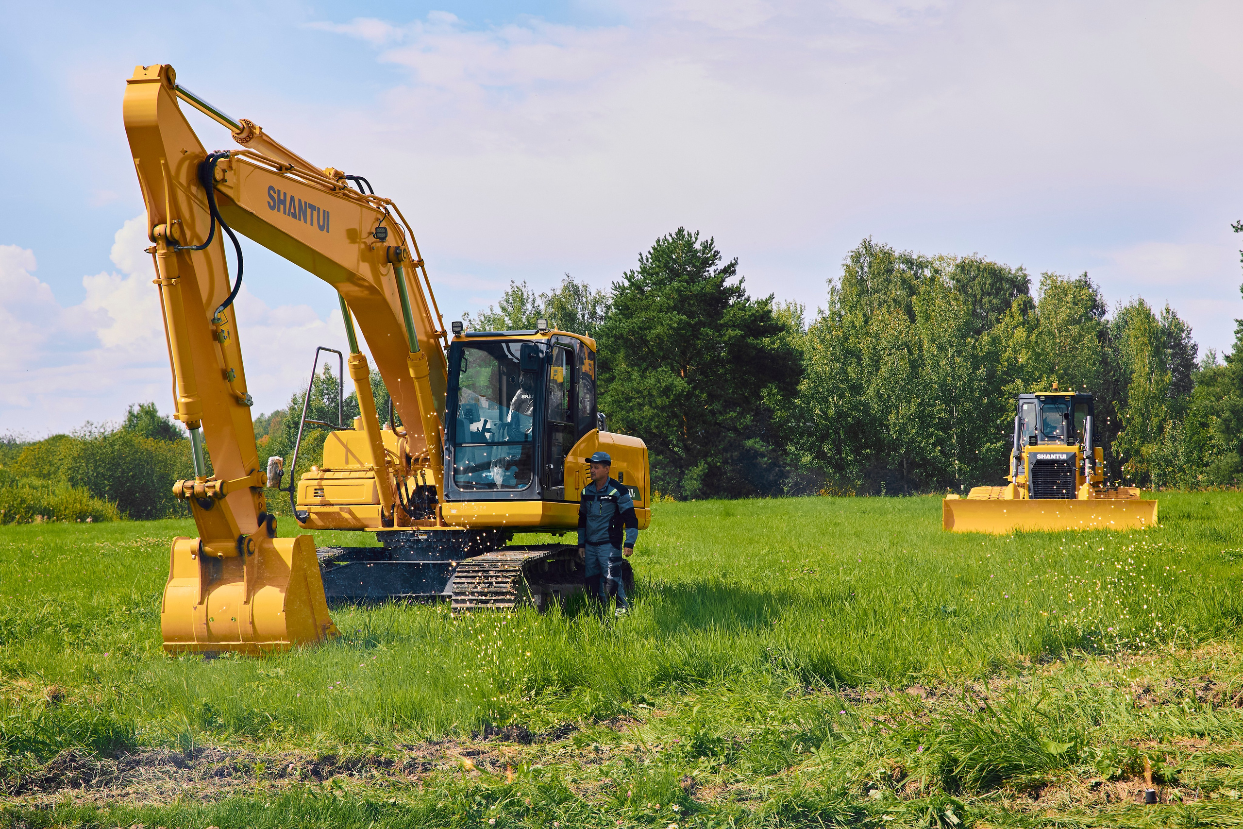 Презентация спец. техники Shantui. Фотограф Александра Иванова