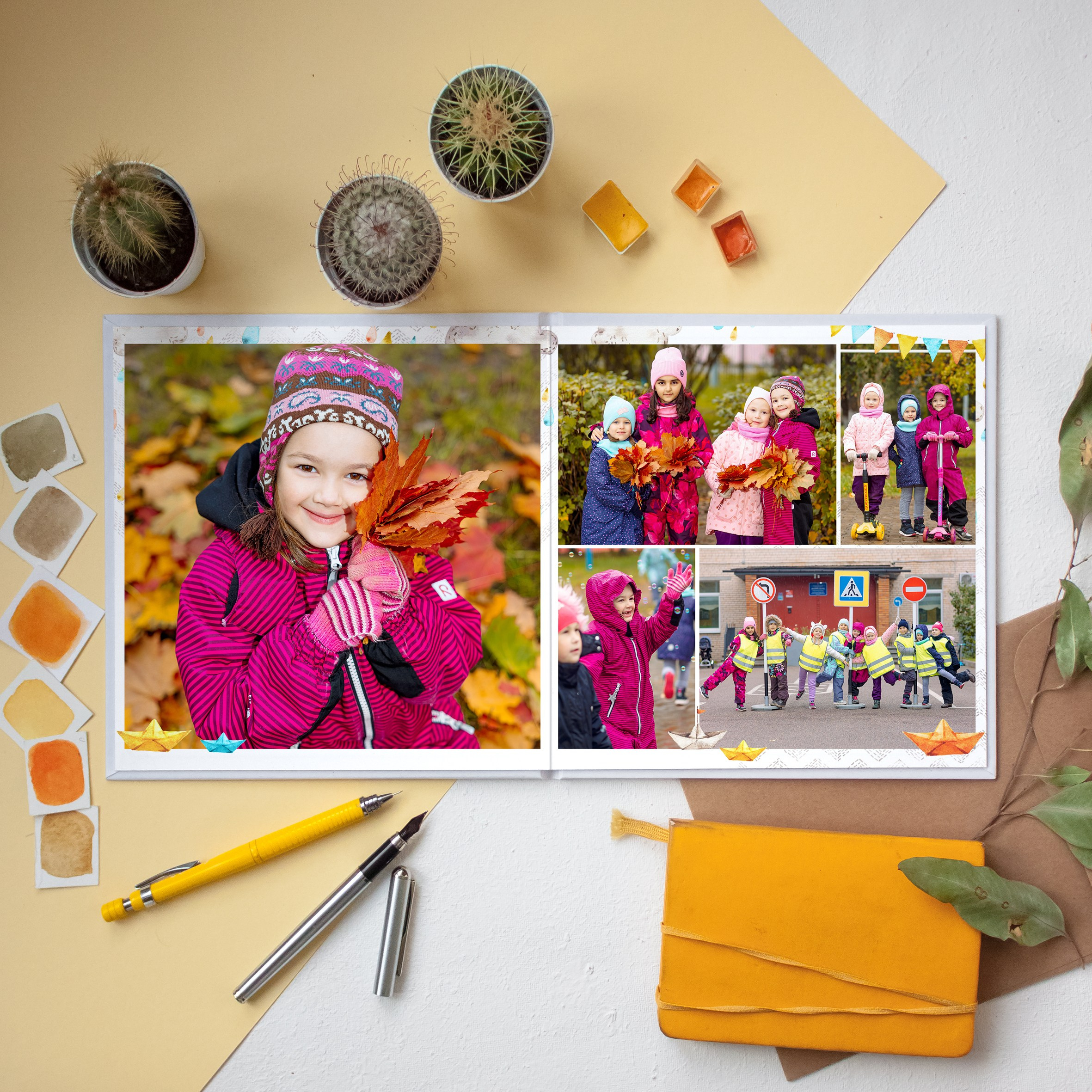 Дизайн «Ушастики» 20×20. Выпускные альбомы СПБ для садов и школ | Фотограф Олька Евченко