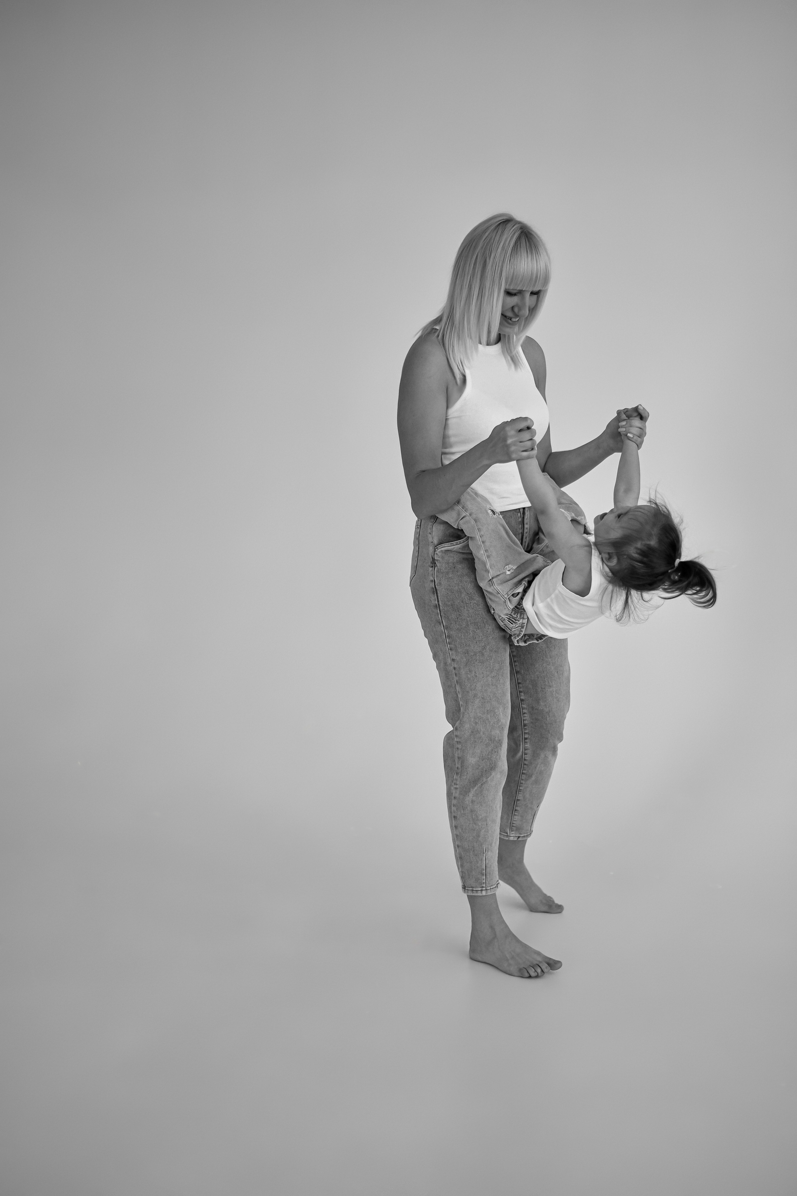 Мама и дочка студийная. Фотограф Подольск