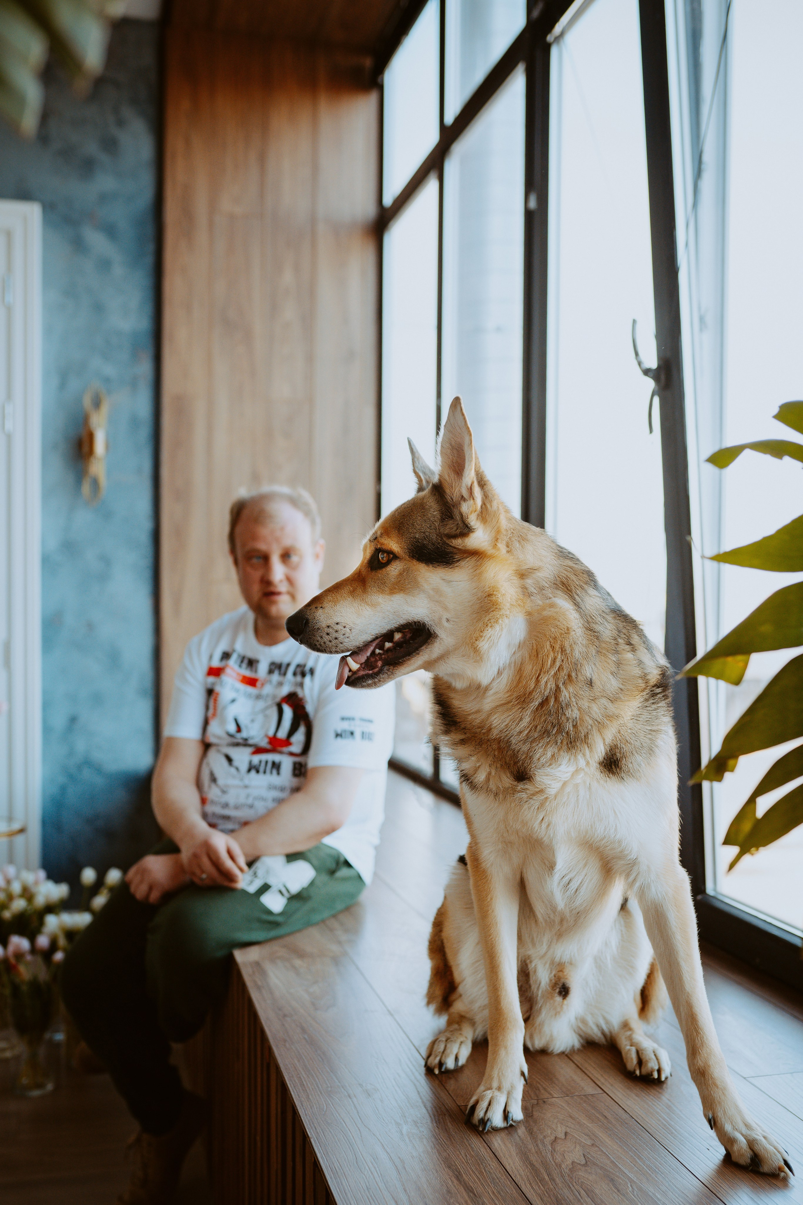 Рэй, Кузя, Ольга и Александр. Фотограф анималист в Спб недорого Олеся Майорова