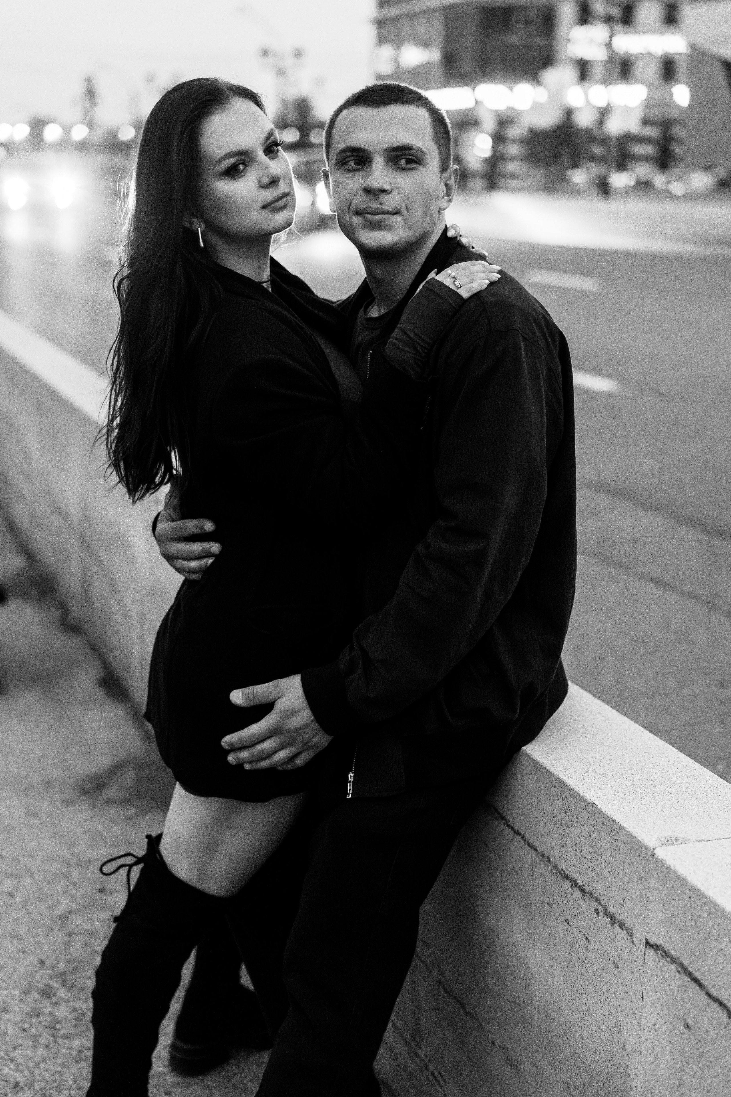 Прогулка по ночному городу. Свадебный фотограф Барнаул Алексей Павлов