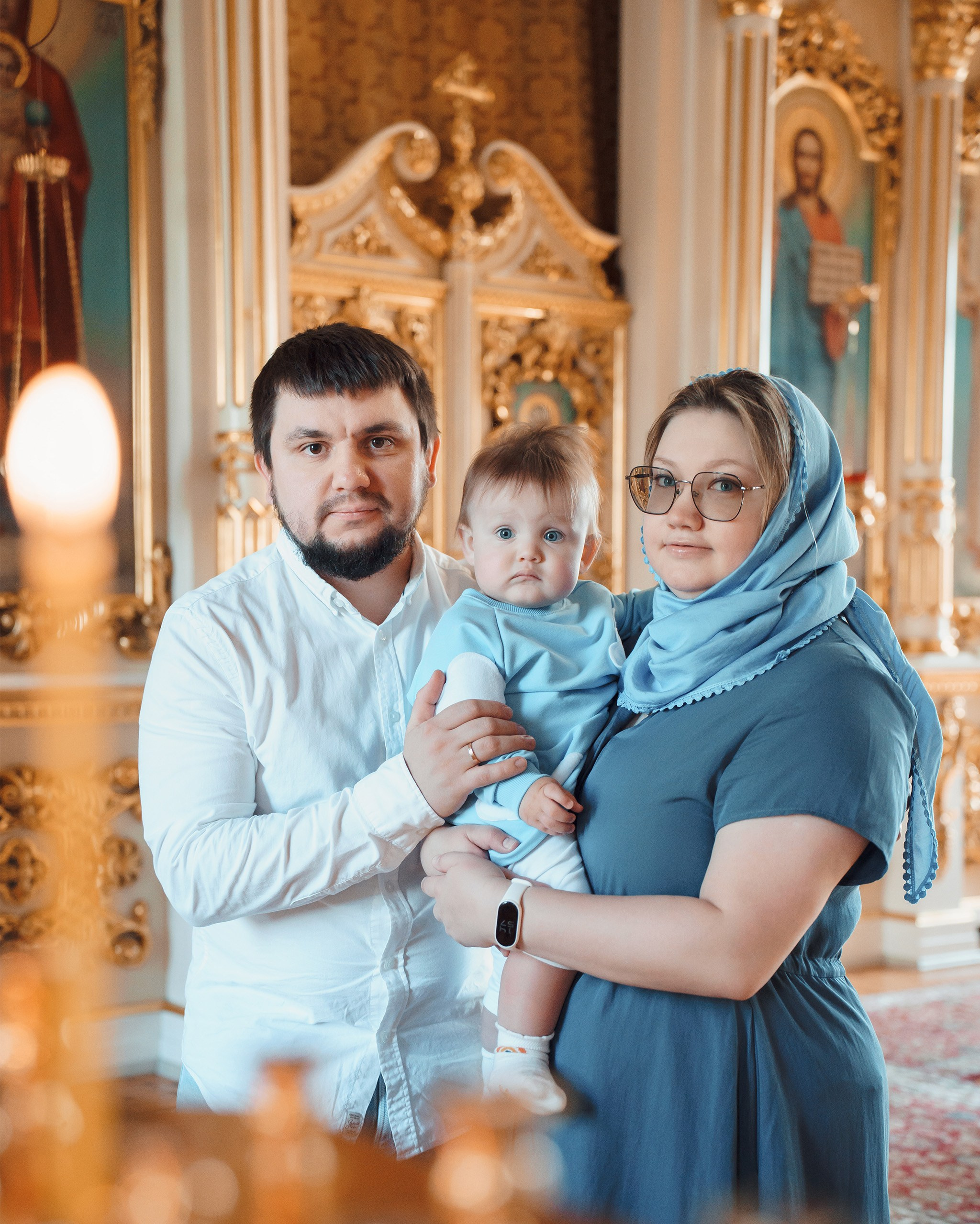 Фотосессия крещения ребенка в Томске