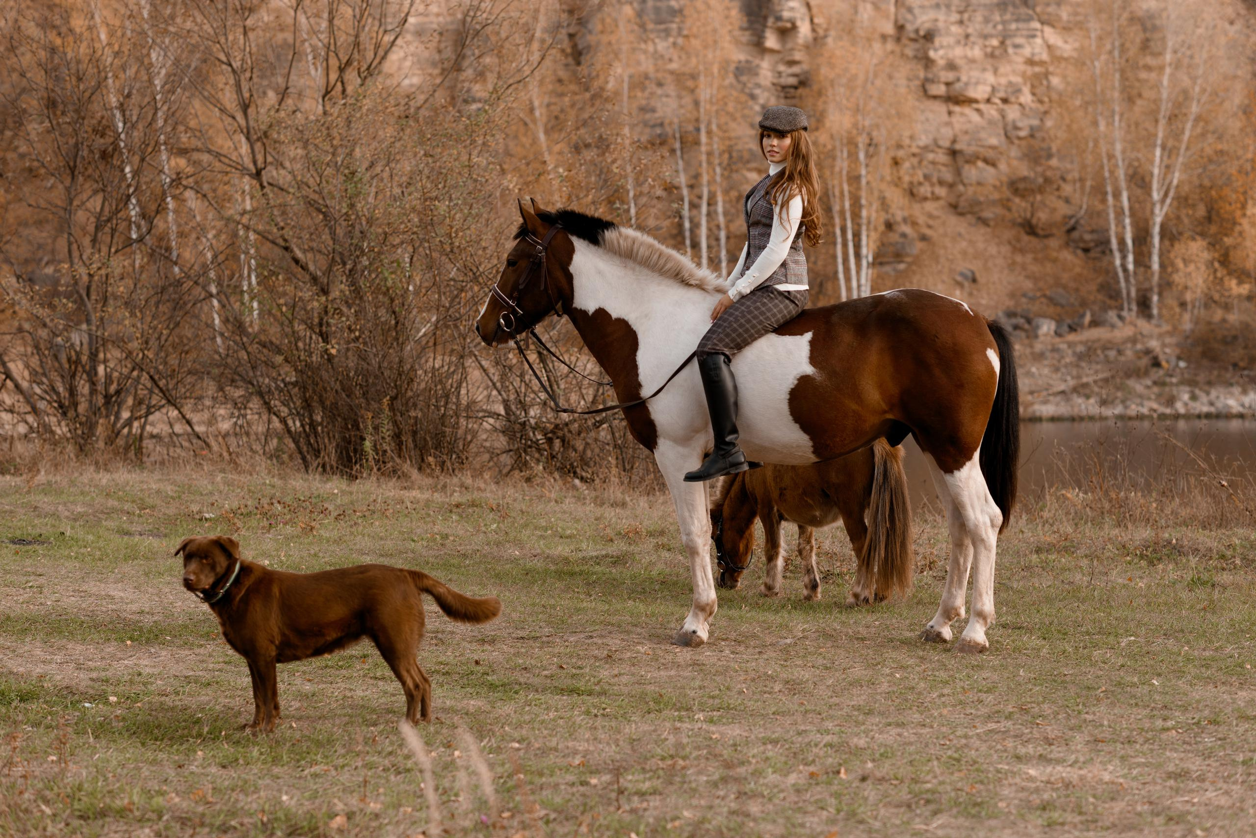 Настя, Василиса, Пушок и Маслинка. Профессиональный фотограф. Портрет, семья, дети