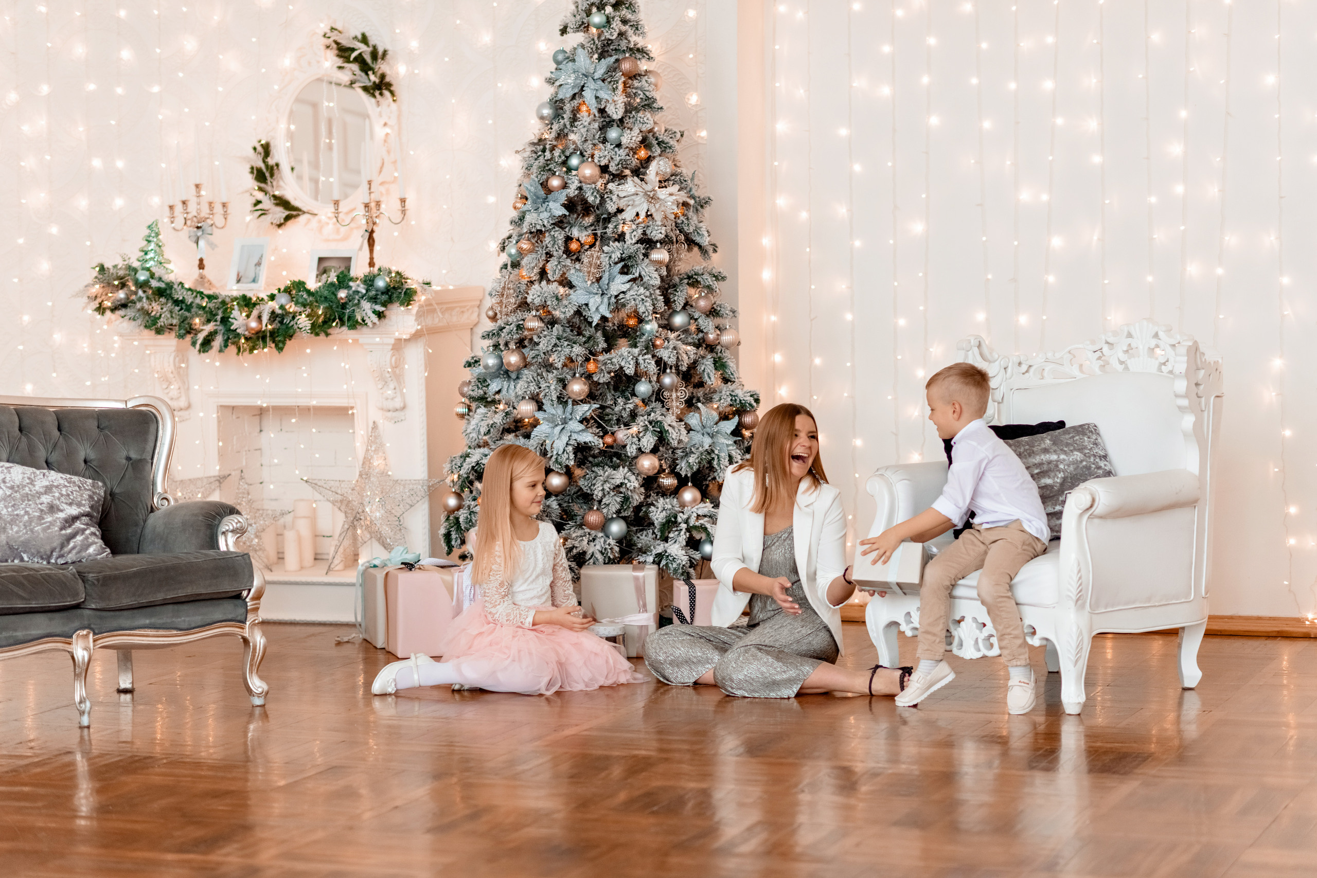 Анна, Уля и Макс. Профессиональный фотограф. Портрет, семья, дети