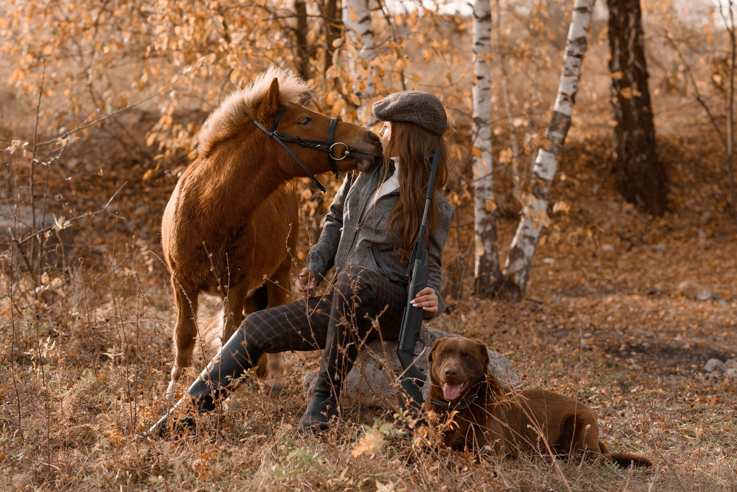 Настя, Василиса, Пушок и Маслинка. Профессиональный фотограф. Портрет, семья, дети
