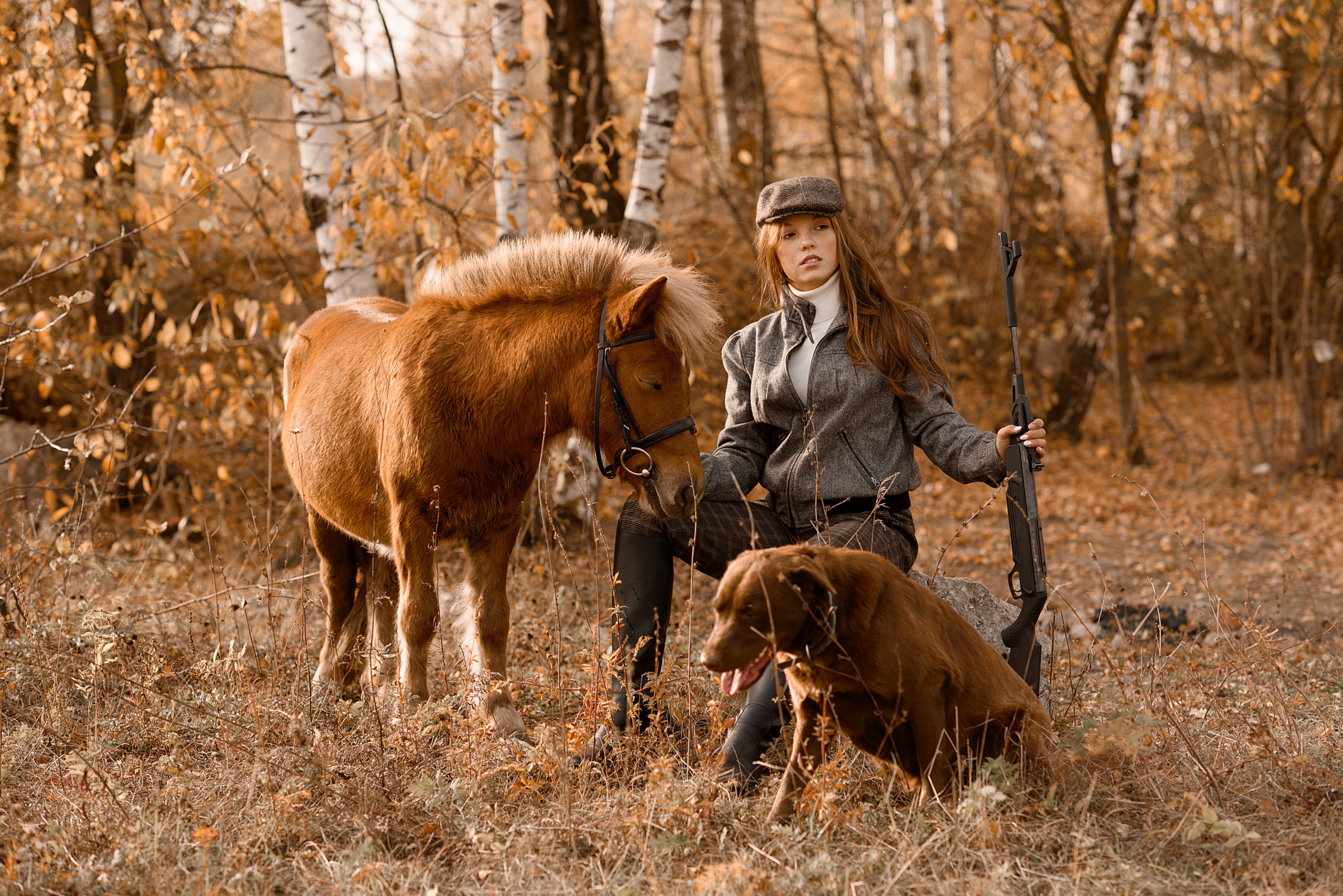 Настя, Василиса, Пушок и Маслинка. Профессиональный фотограф. Портрет, семья, дети