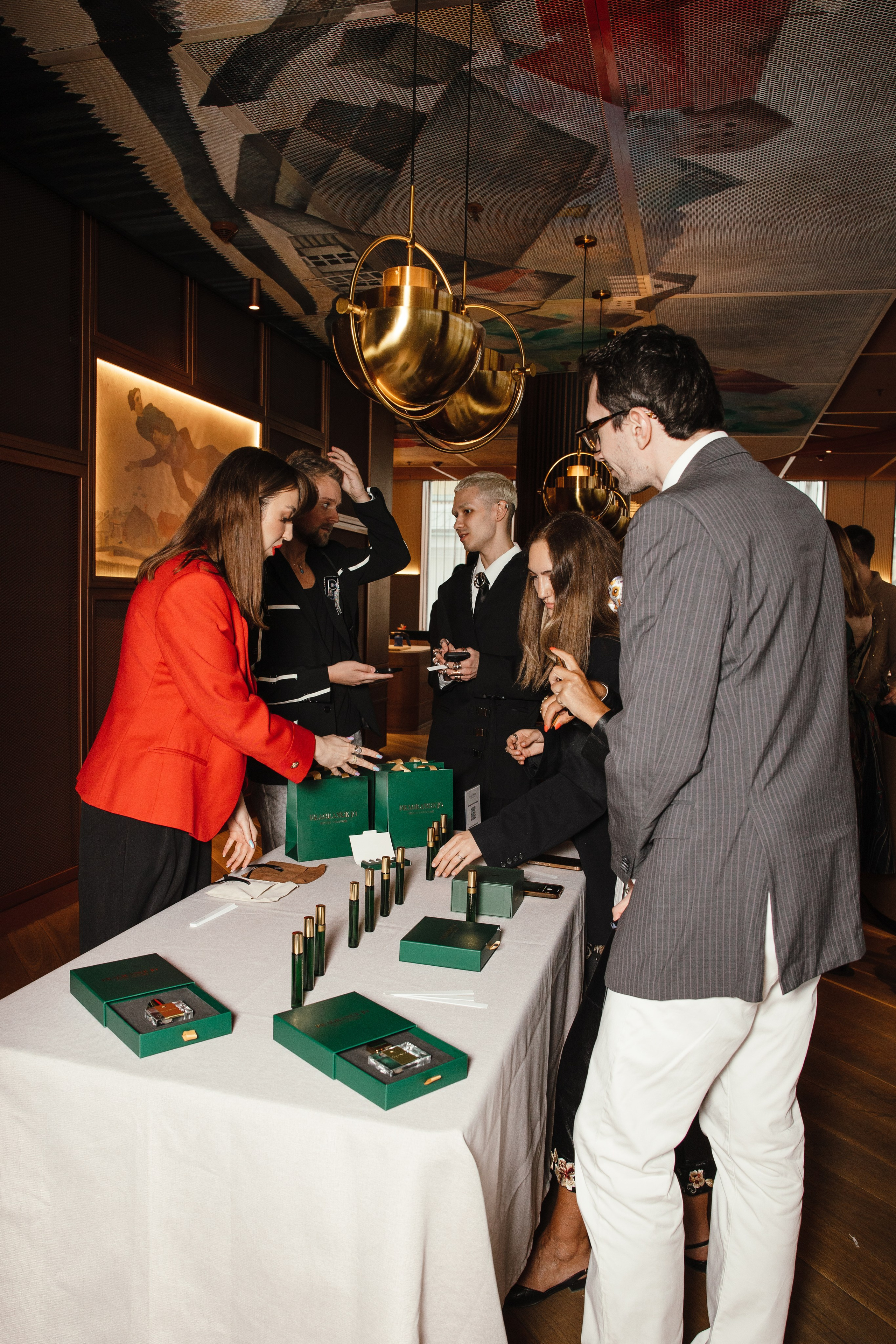 Презентация Russian Fashion Dom в ресторане Shagal. Контент фотограф в Москве и области Елена Кулакова