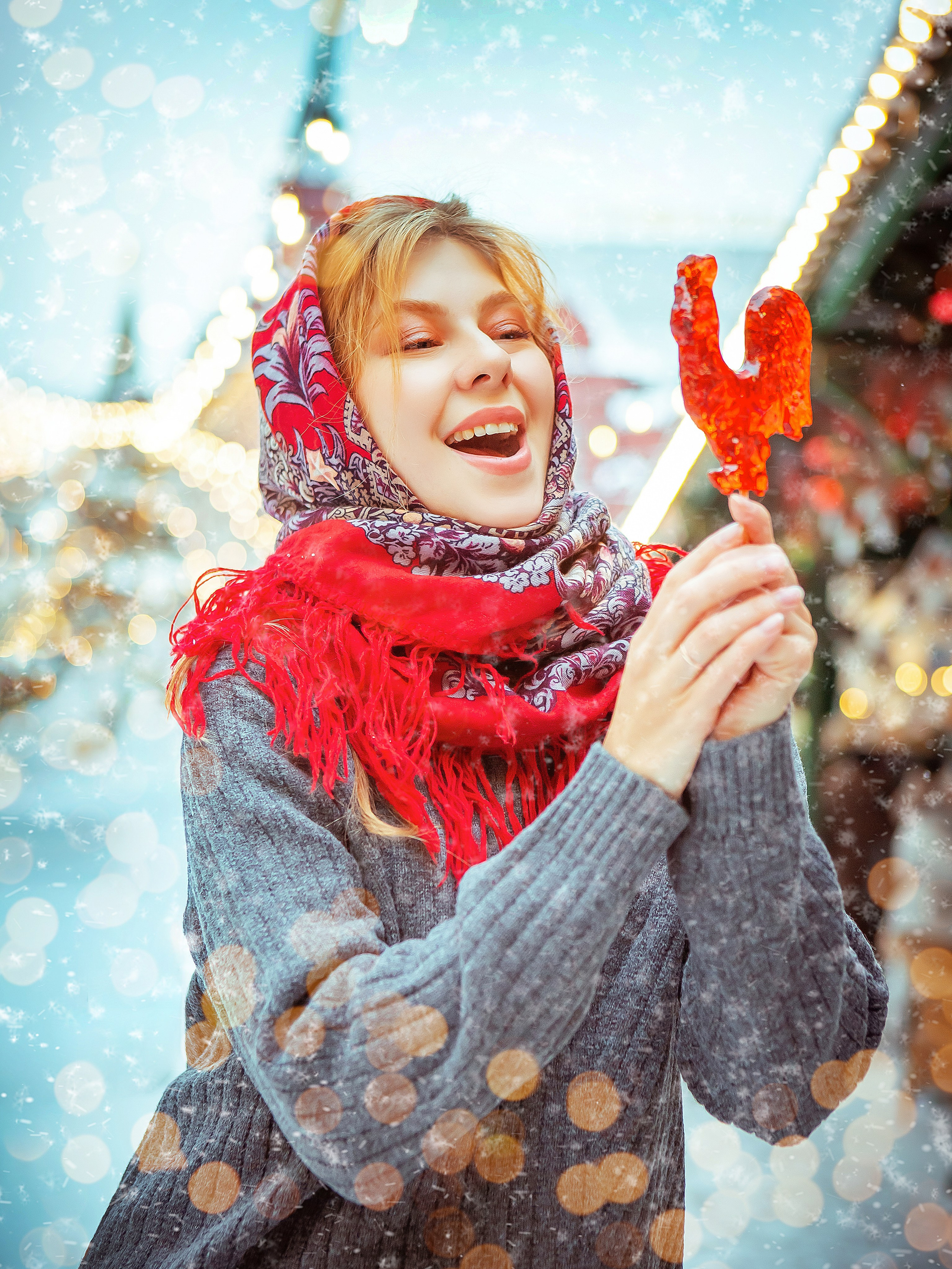 Новогодняя Москва. Алиса. Фотограф Мария Кольцова