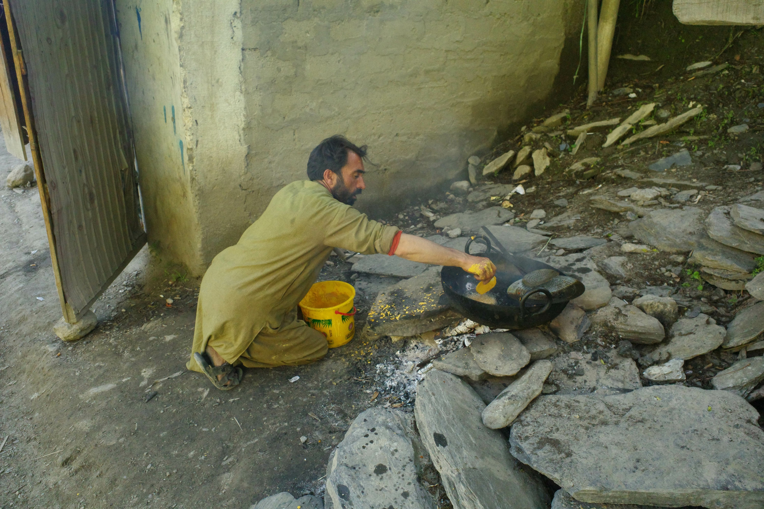 Cooking in the village