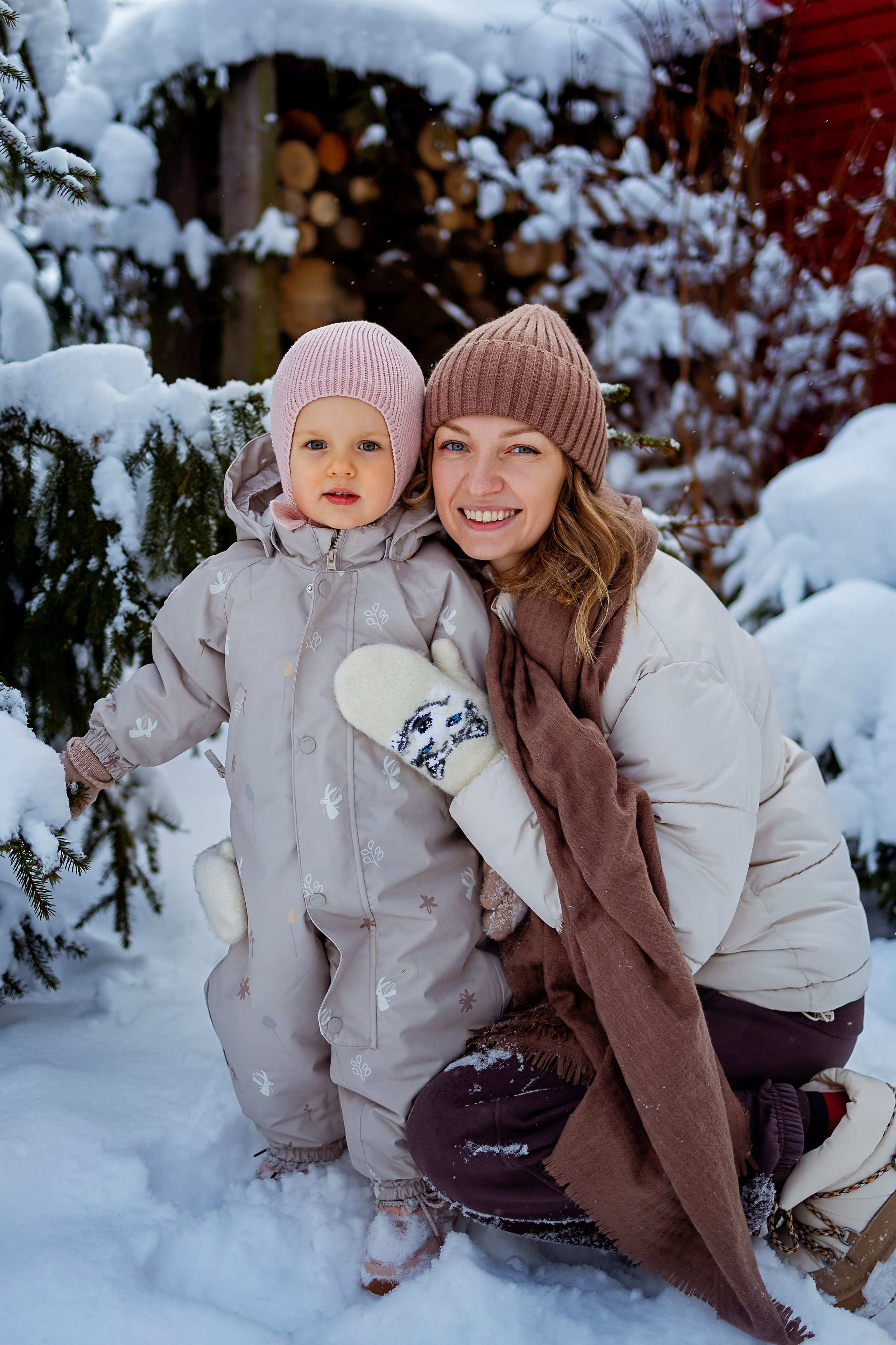 Новогодняя история. Мама и дочка. Фотограф Ульянкина Мария