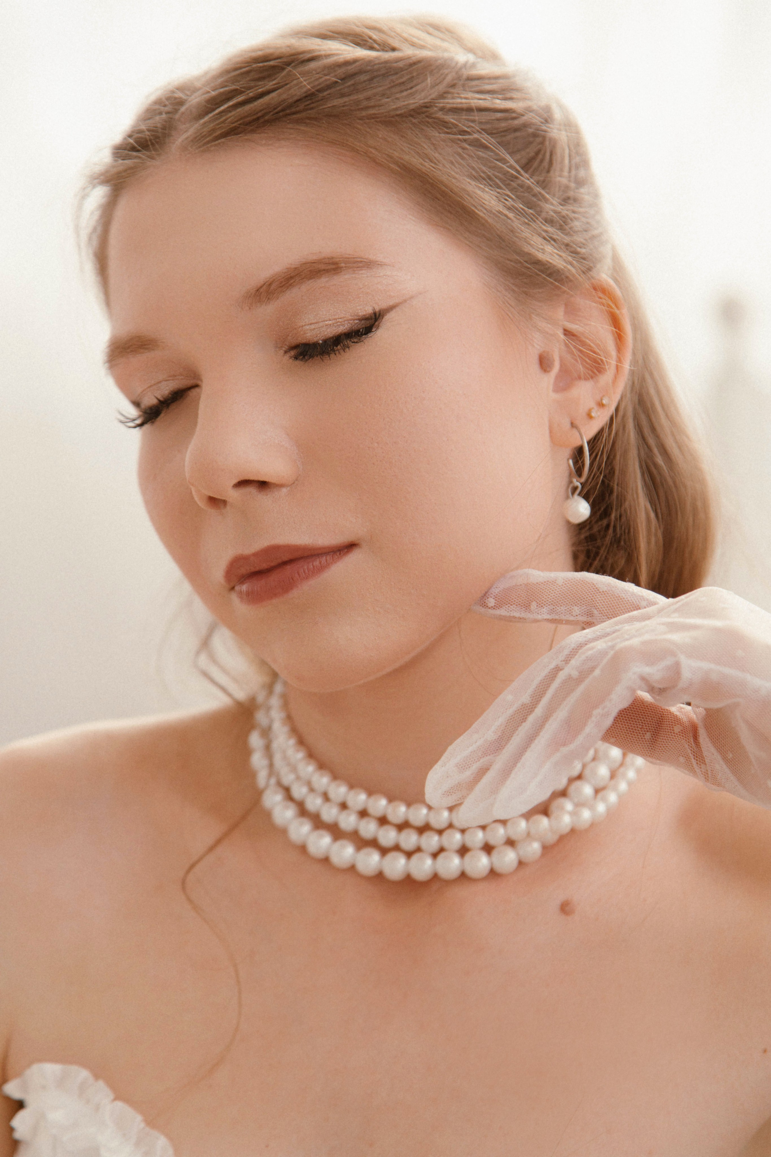 Марина. Фотосессия в студии, винтаж, женская съемка. Фотограф Ксения Третьякова, Санкт-Петербург