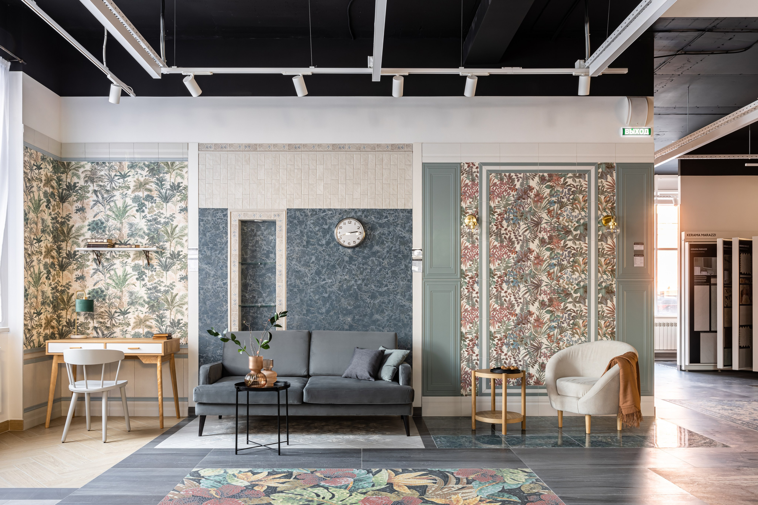 Флагманский магазин KERAMA MARAZZI, г. Киров. Дизайнер\стилист Анна Исупова. Иван Благушин. Интерьерный и архитектурный фотограф в Москве и Санкт-Петербурге