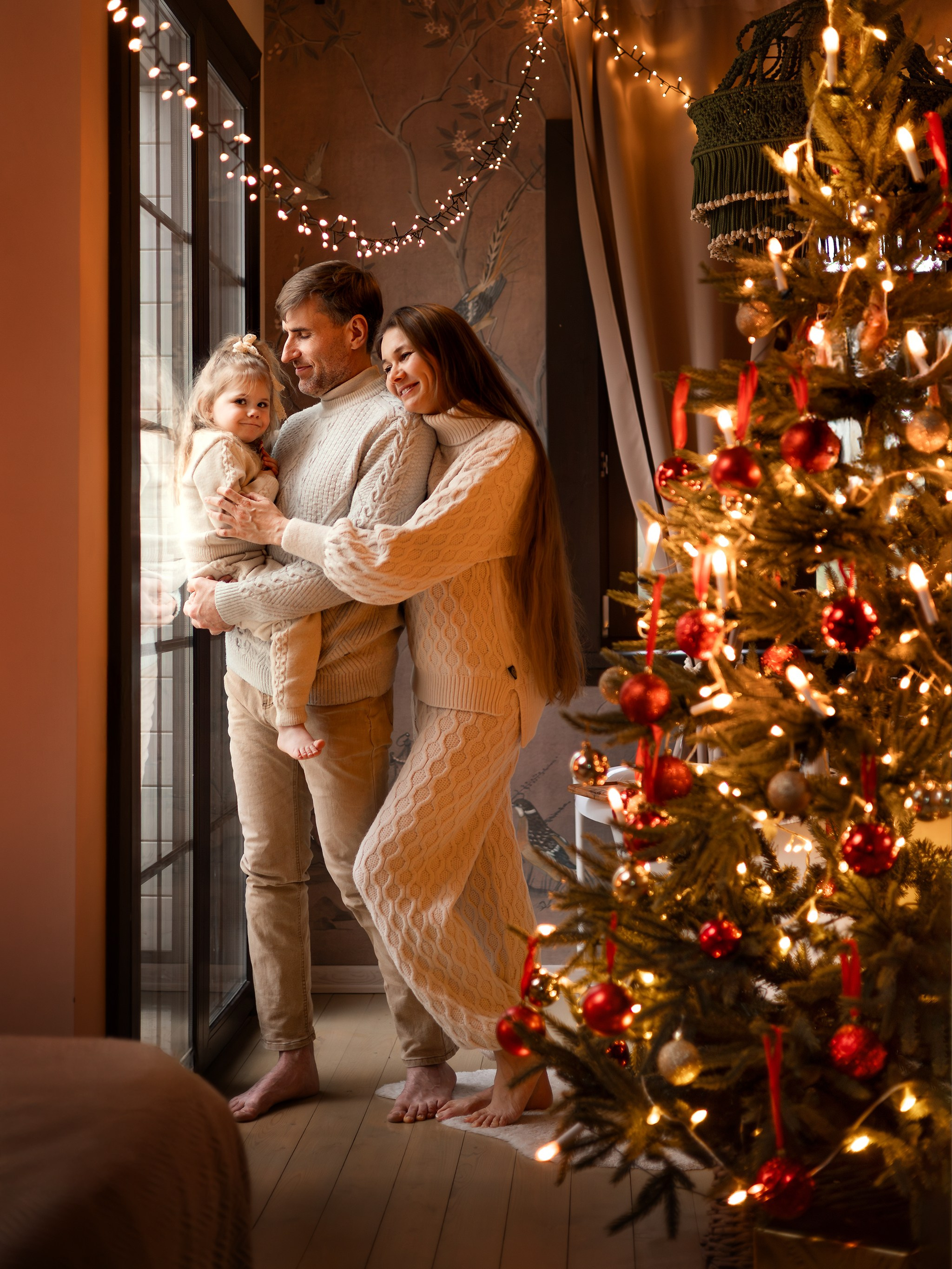 Новогодняя семейная съемка. Детский и семейный фотограф Елена Михайлова в Москве