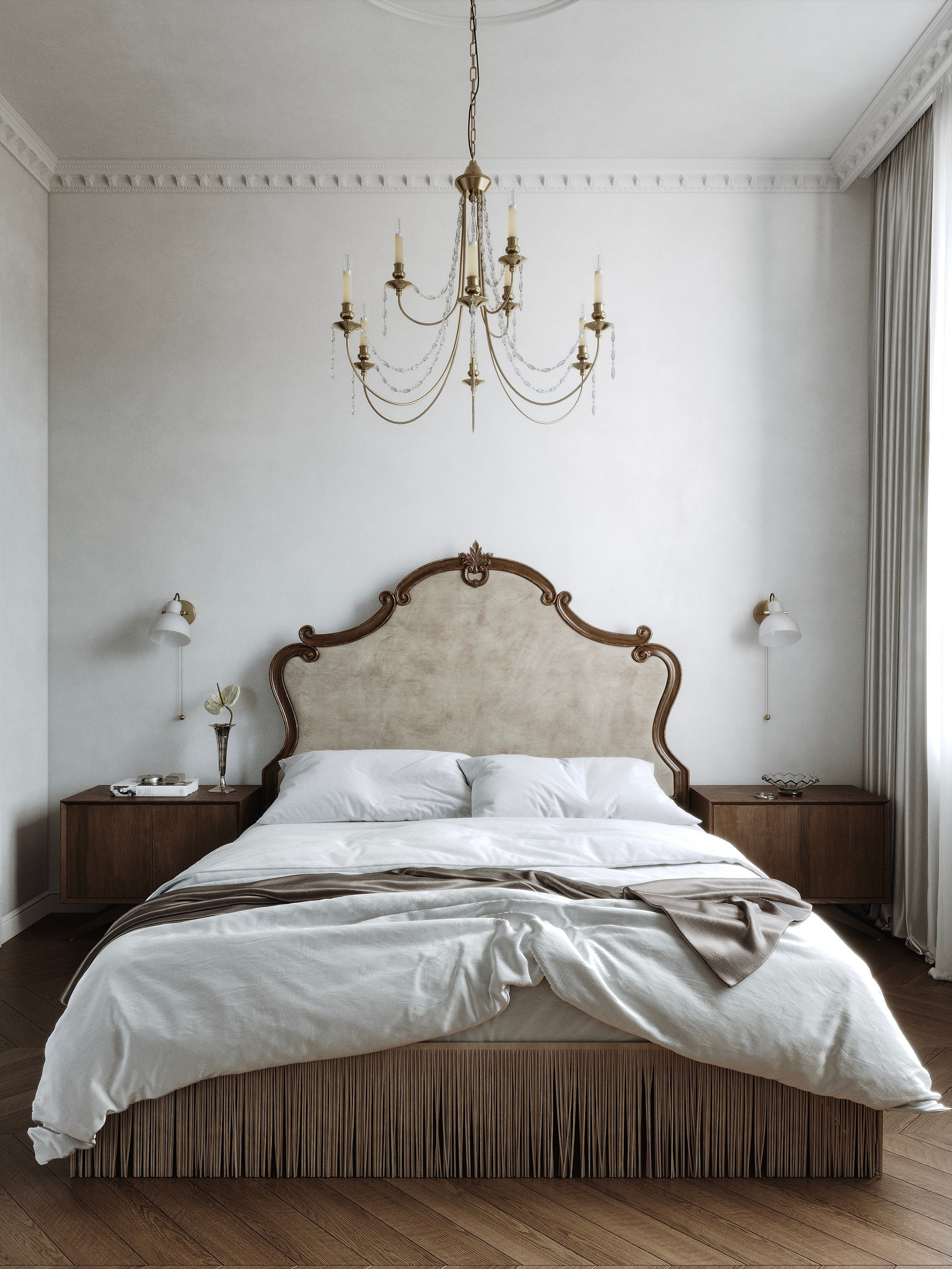 Спальня ЖК «Опера» г. Тюмень. 3d визуализатор Валерия Романова