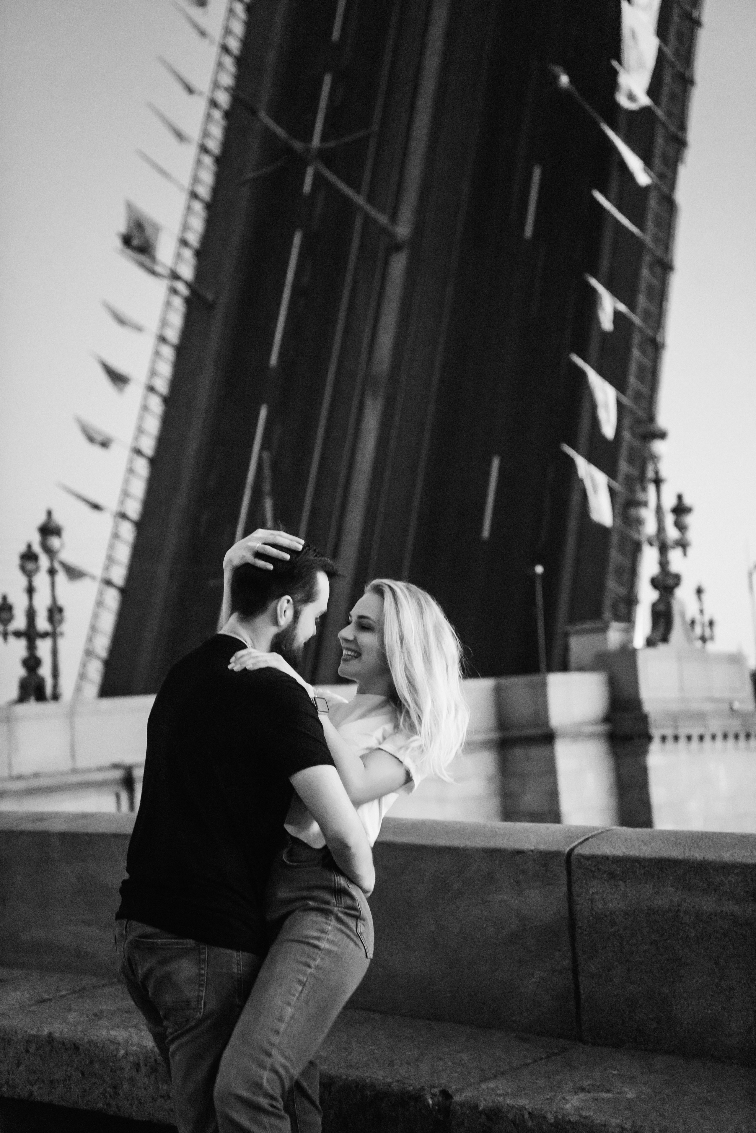 Лера и Женя. Разводные мосты. Рассвет. Свадебный фотограф в Санкт-Петербурге София Шубик