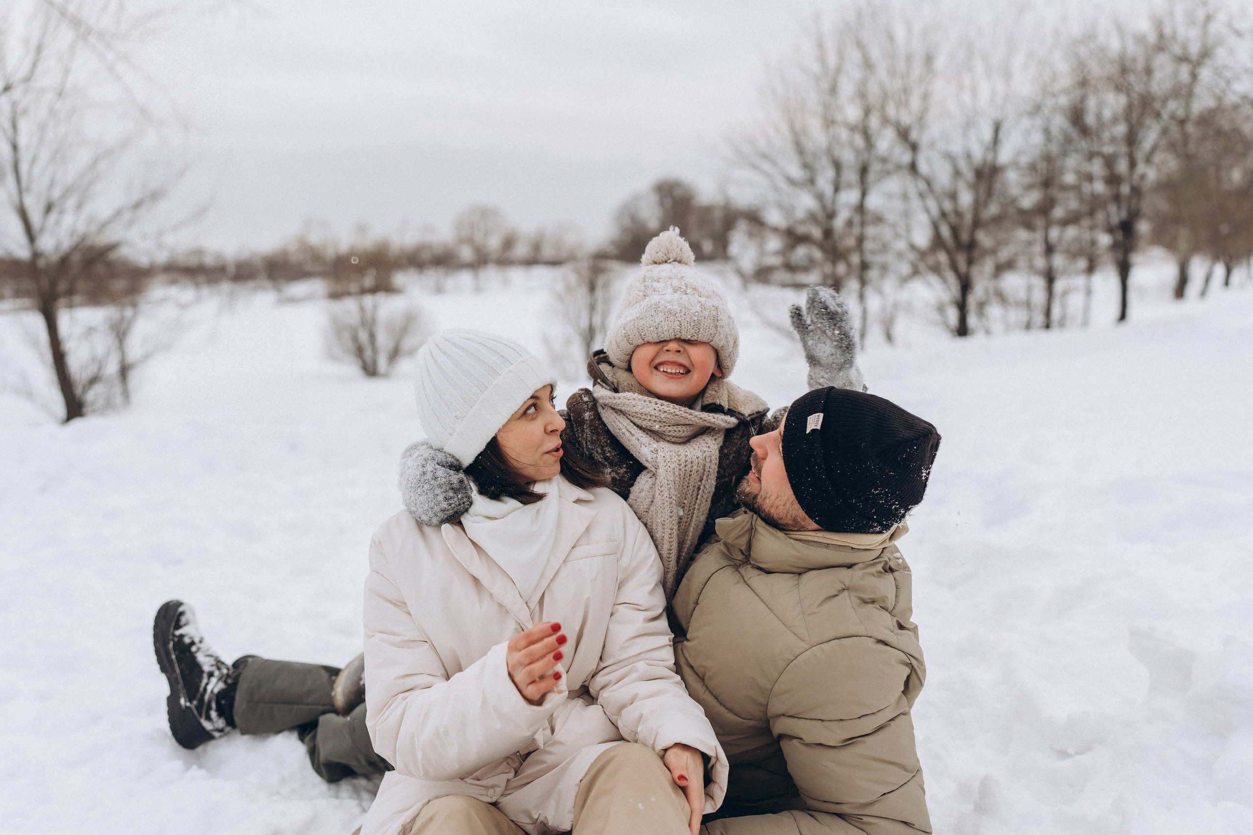 Зимняя семейная фотосессия. Детский, семейный и ньюборн фотограф в Москве Юлия Шуарт