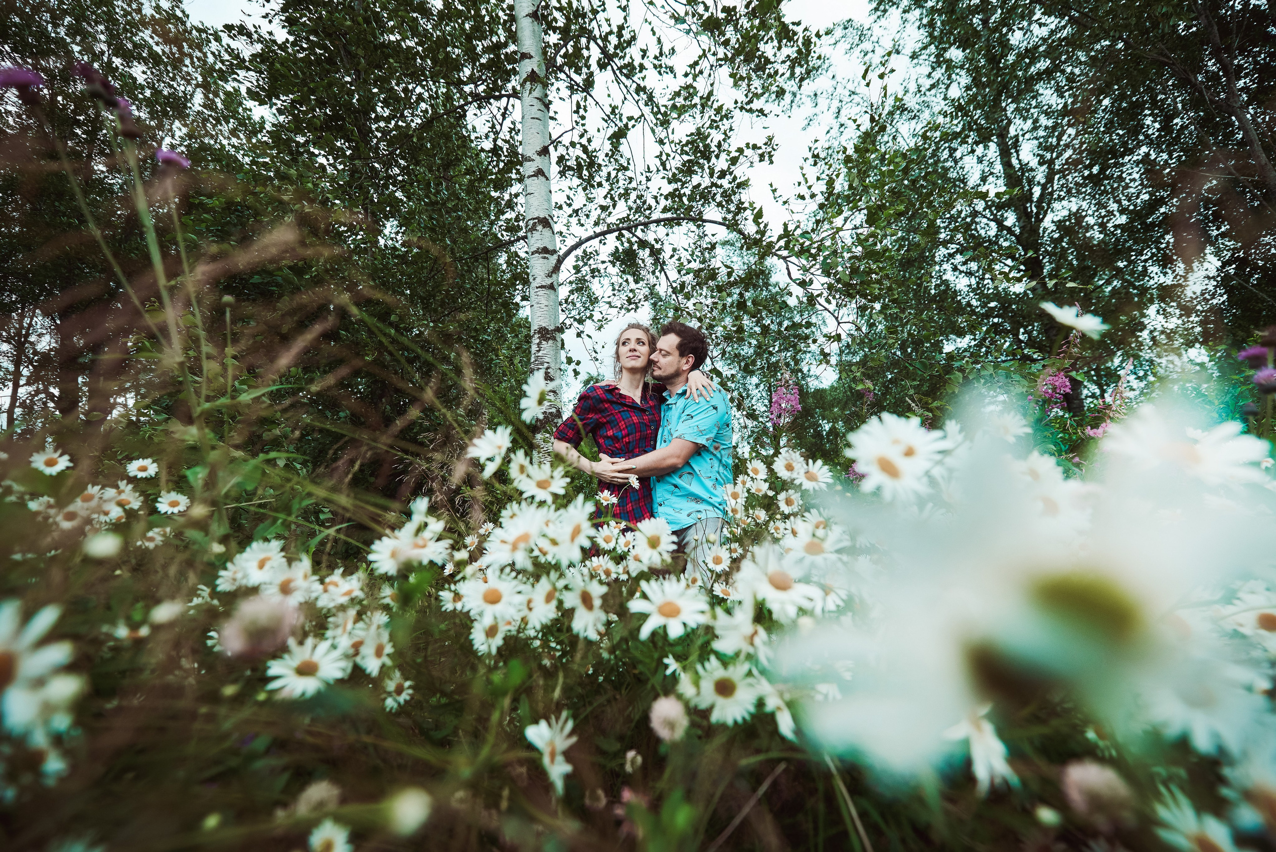 Александра и Вячеслав (фотосессия Love story на природе). Портретный, семейный и свадебный фотограф в Санкт-Петербурге и в Пушкине Ширяев Денис
