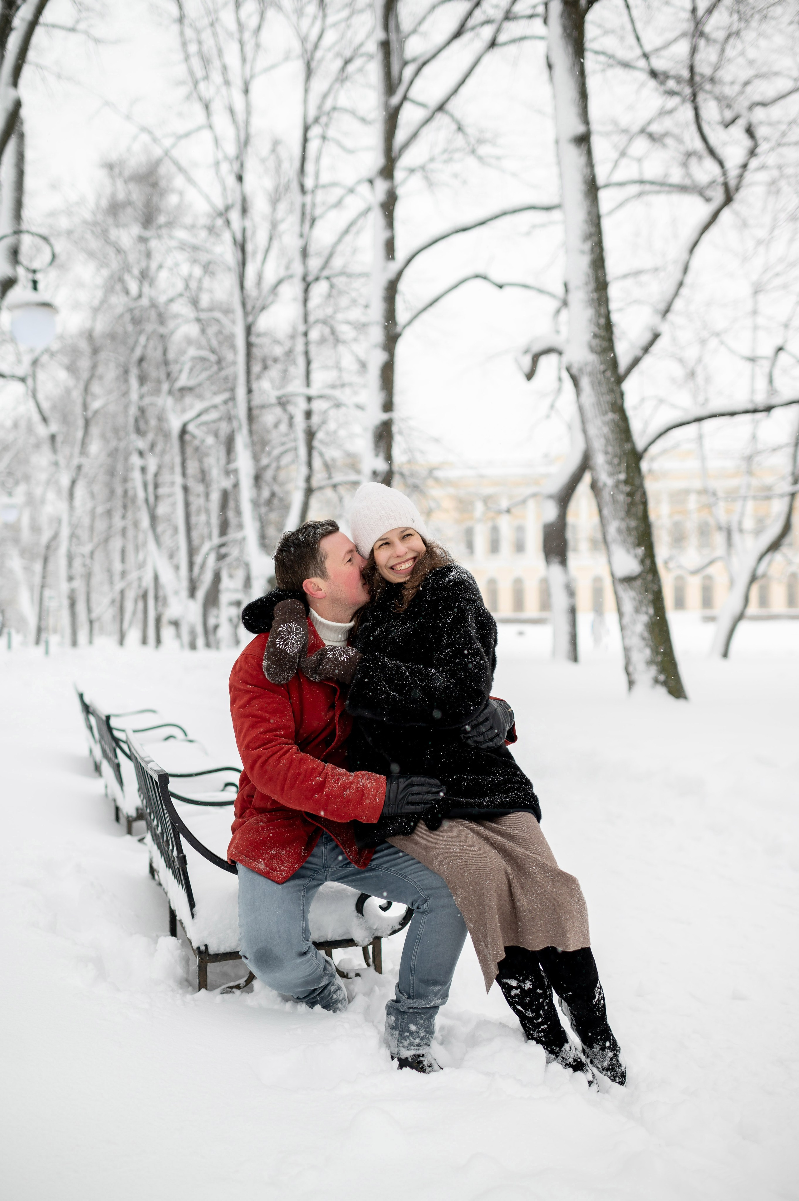 Зимняя прогулка Валерия, Андрей и Егор. Портретный, семейный и свадебный фотограф в Санкт-Петербурге и в Пушкине Ширяев Денис