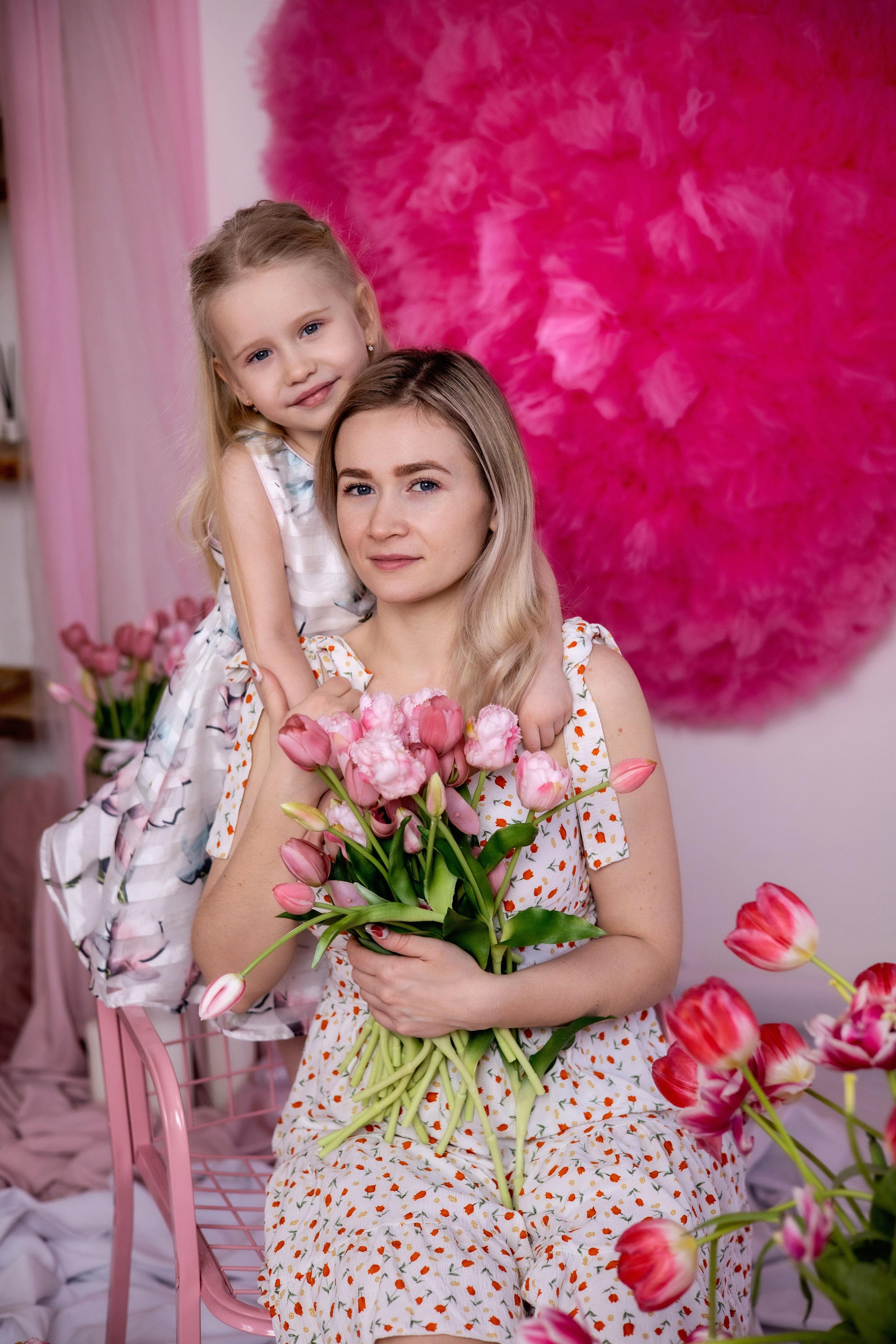 Мама и дочка. Фотограф Надежда Лукьянова