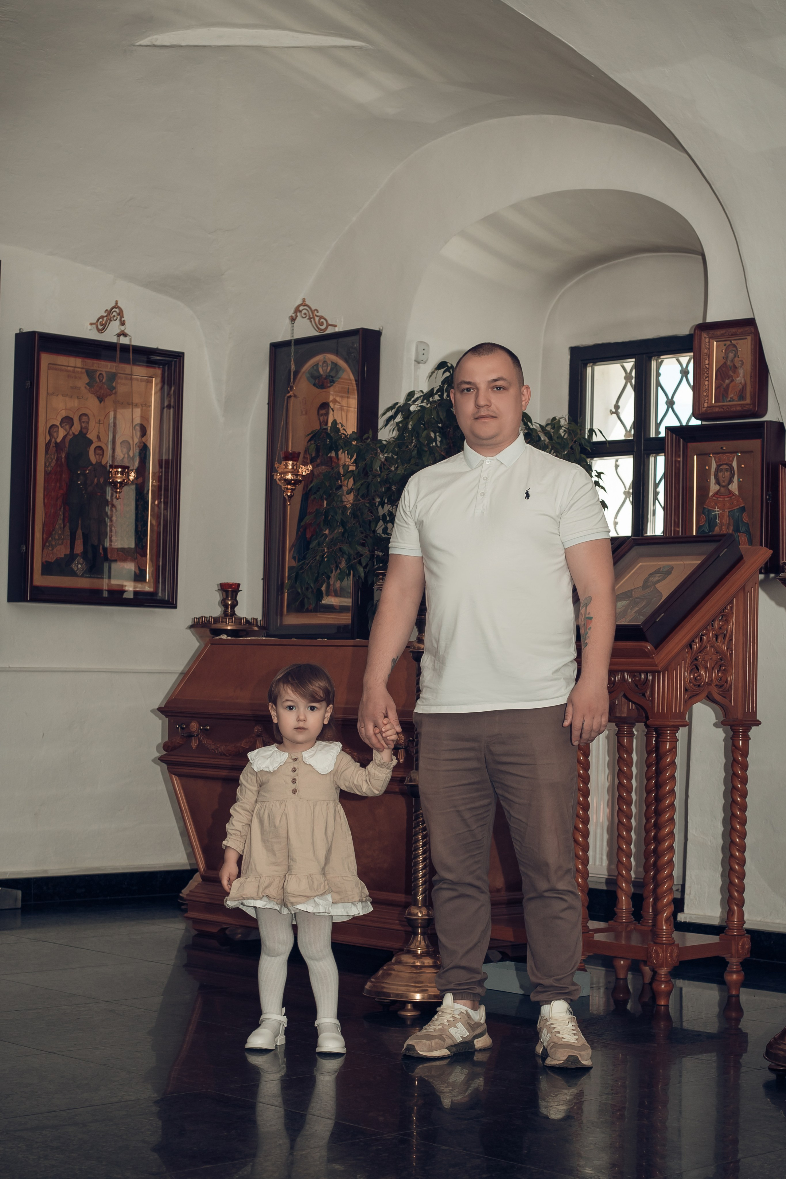Таинство Крещения Киры. Благовещенская церковь. Семейный фотограф в Рязани и Рязанской области
