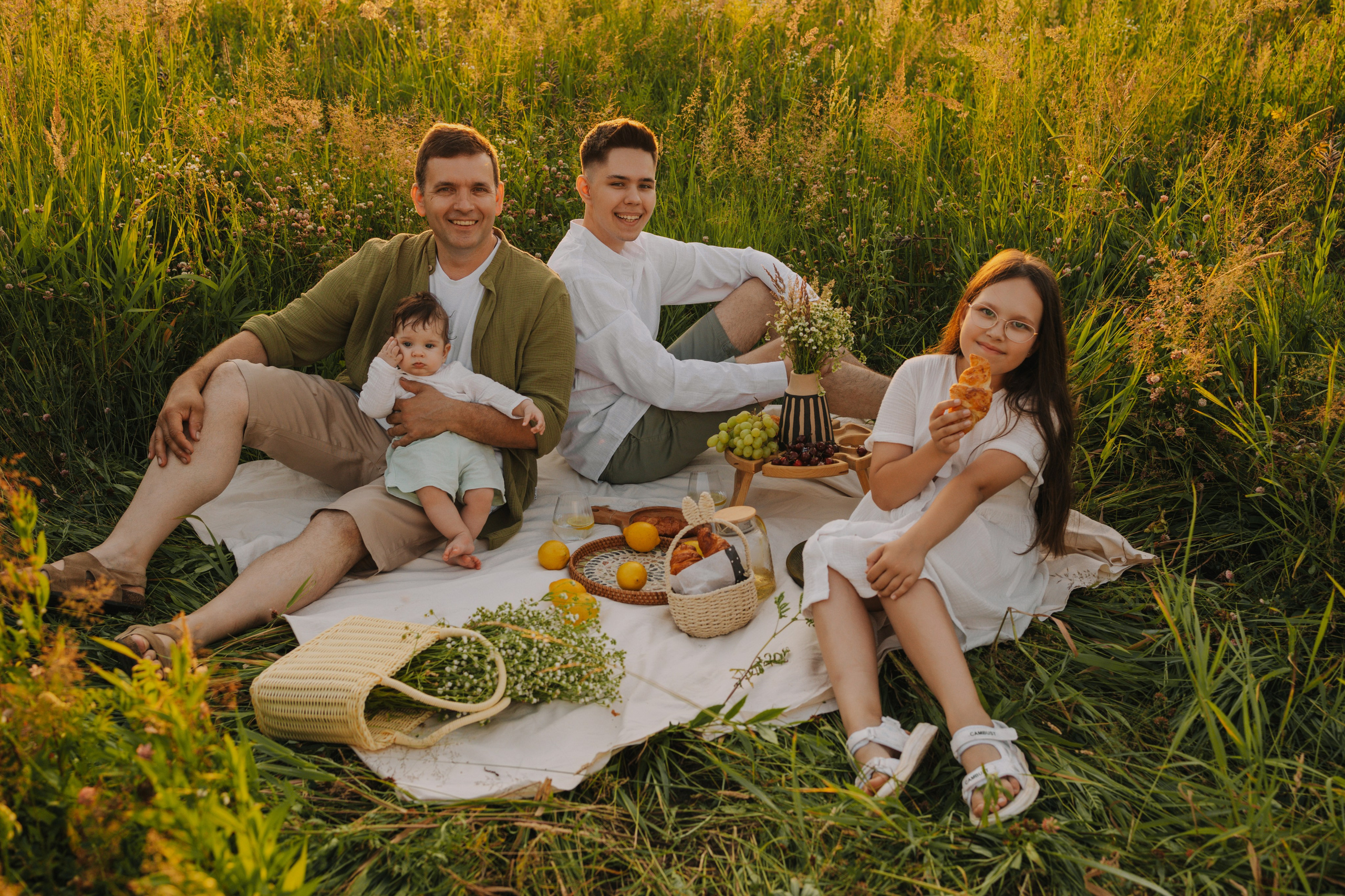 Семейный Пикник: Летняя Съемка
