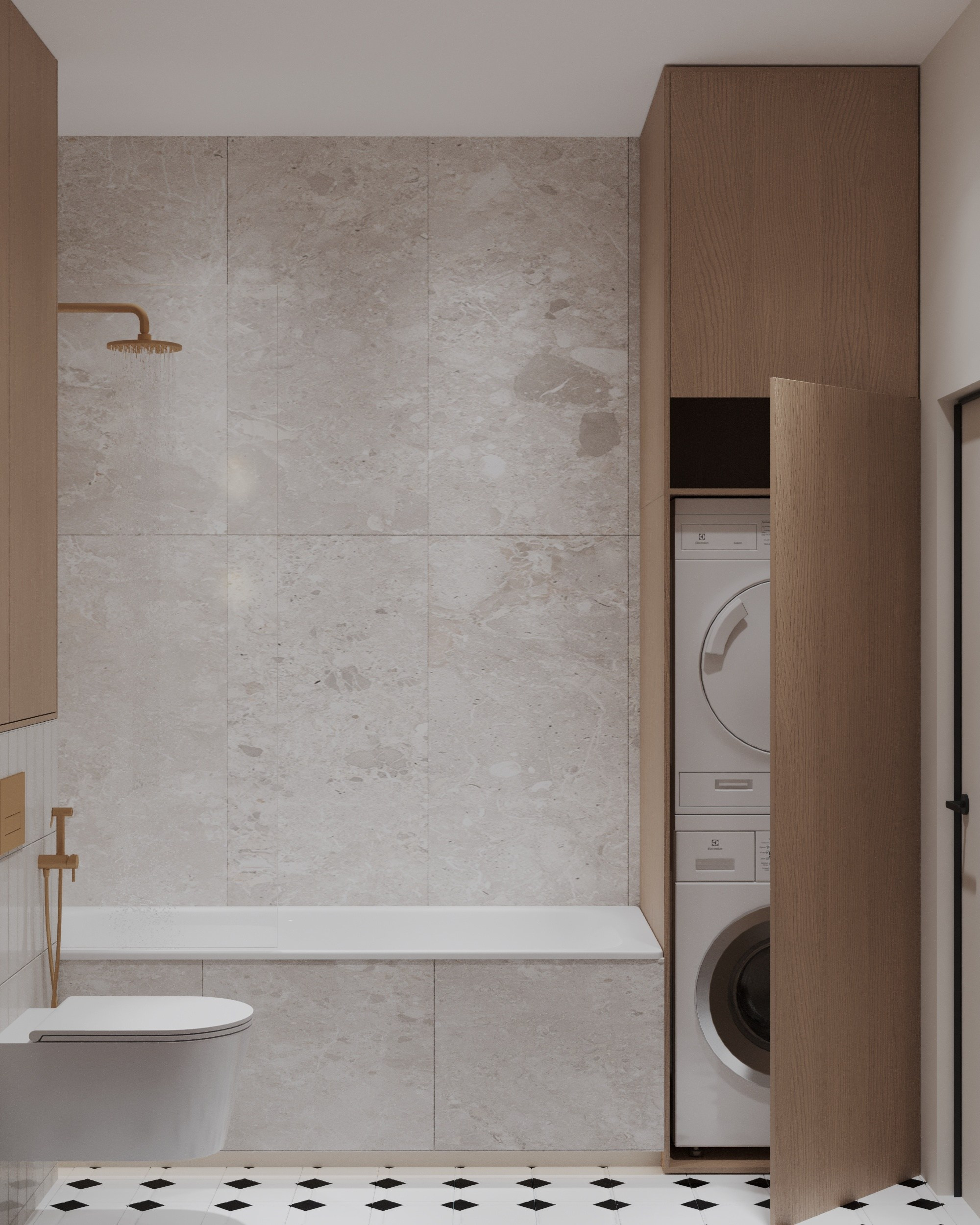 Дизайн-проект Лучезарный-2 г.Геленджик. Дизайн интерьеров, 3D визуализации