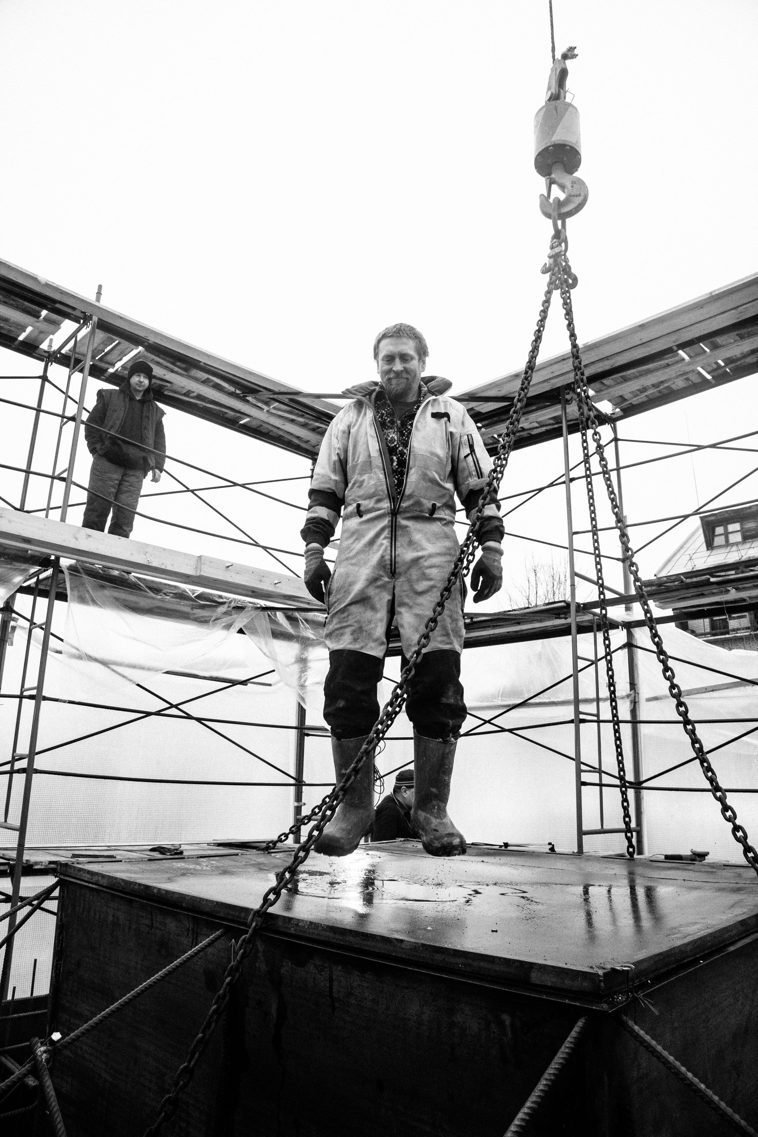 Строительство Ступы в Яхроме. Фотография, как она есть