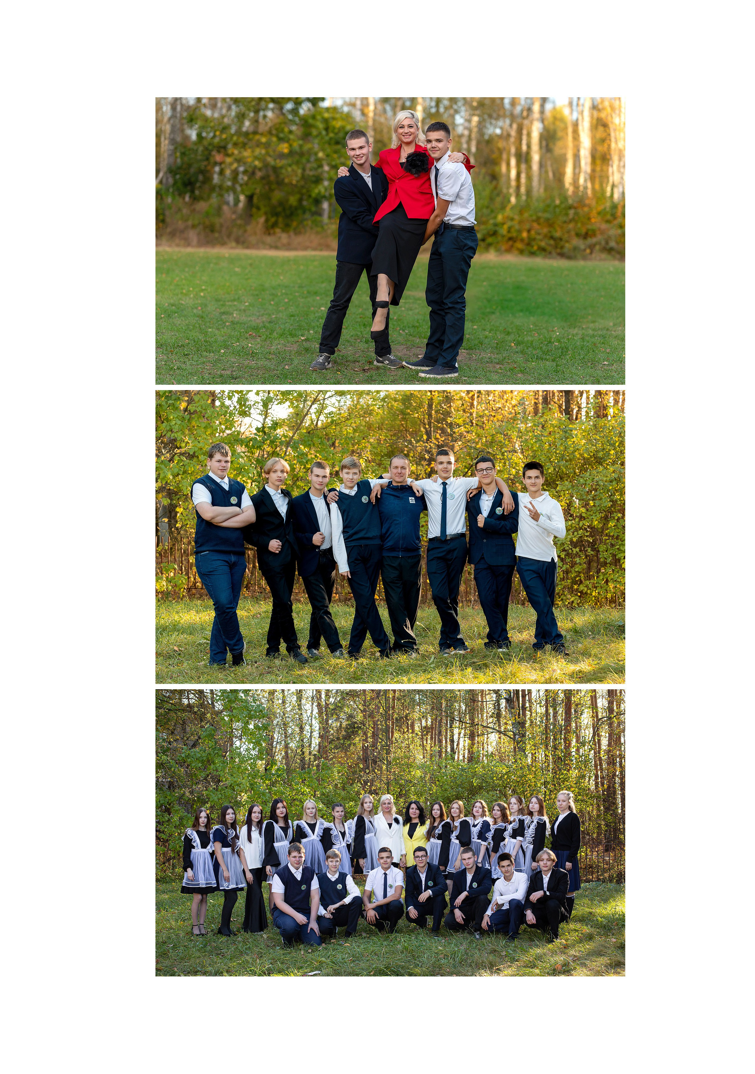 Альбом общей вёрстки для старшей школы 23×30 15 разворотов. Семейный фотограф в г. Воскресенск Наталия Молева