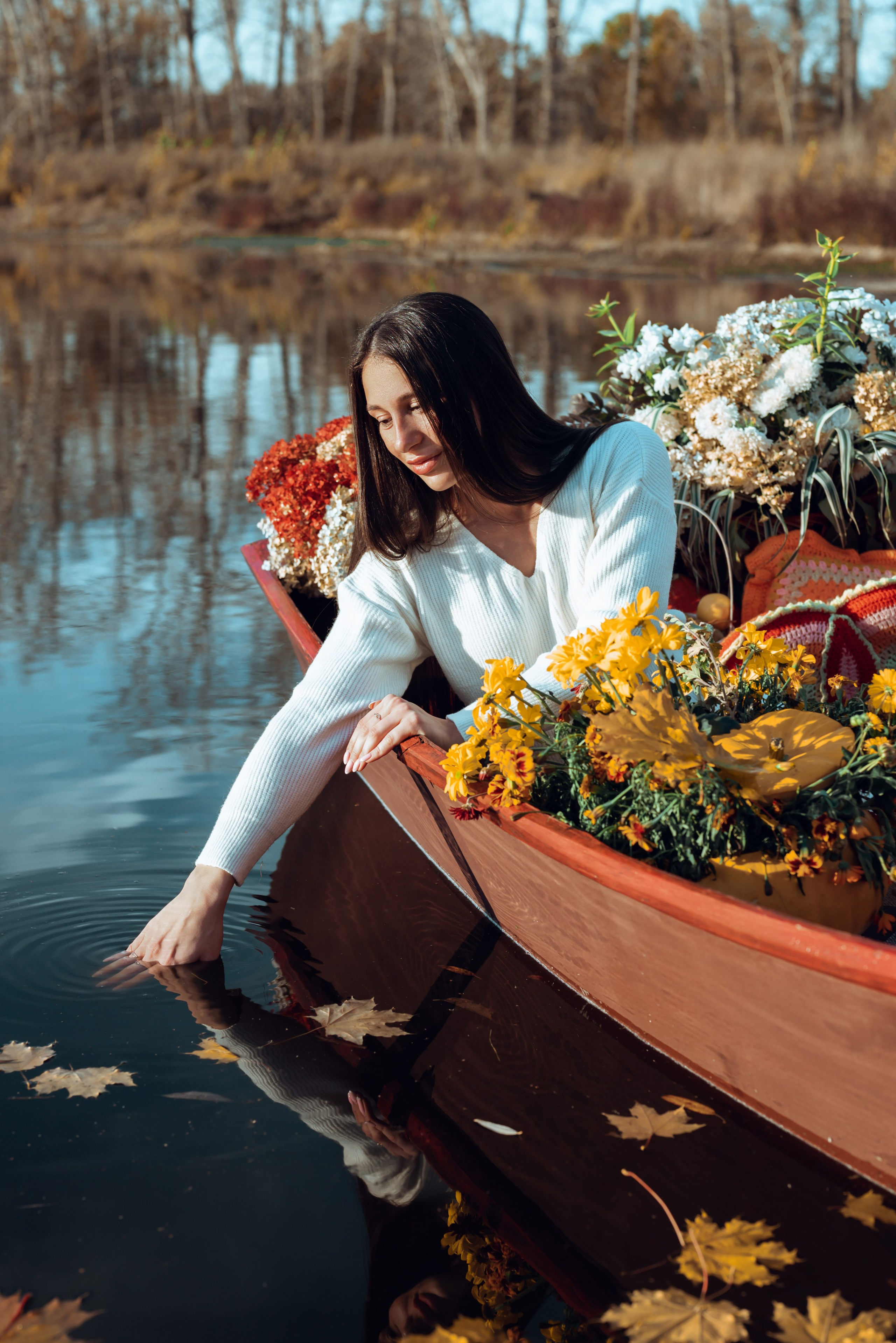 Фотопроект с осенней лодкой. Фотограф в городе Салават