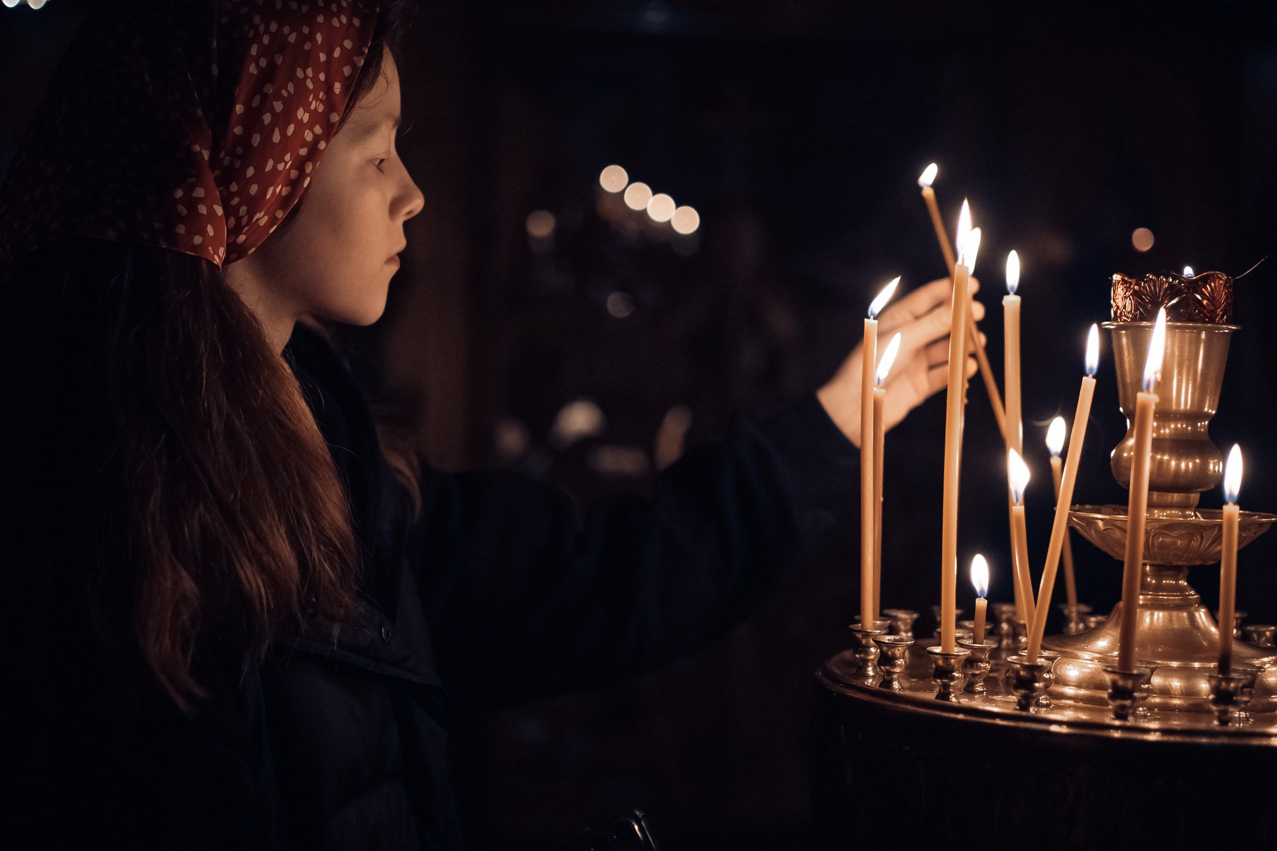 Ночная Божественная Литургия в день памяти Свт.Спиридона Тримифунтского, Севастополь. Церковный фотограф Севастополь