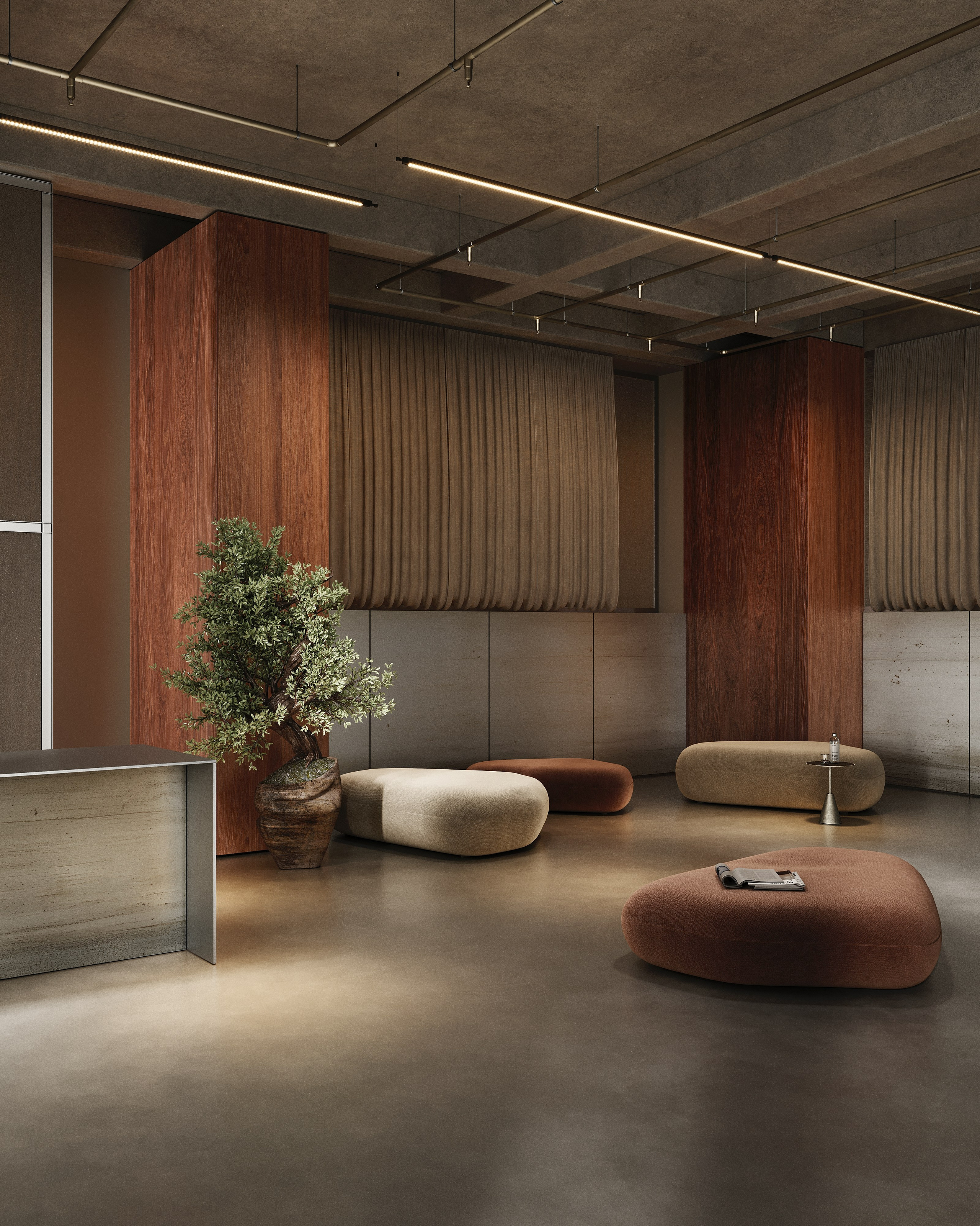 Reception area. Середа Юлия | Визуализация