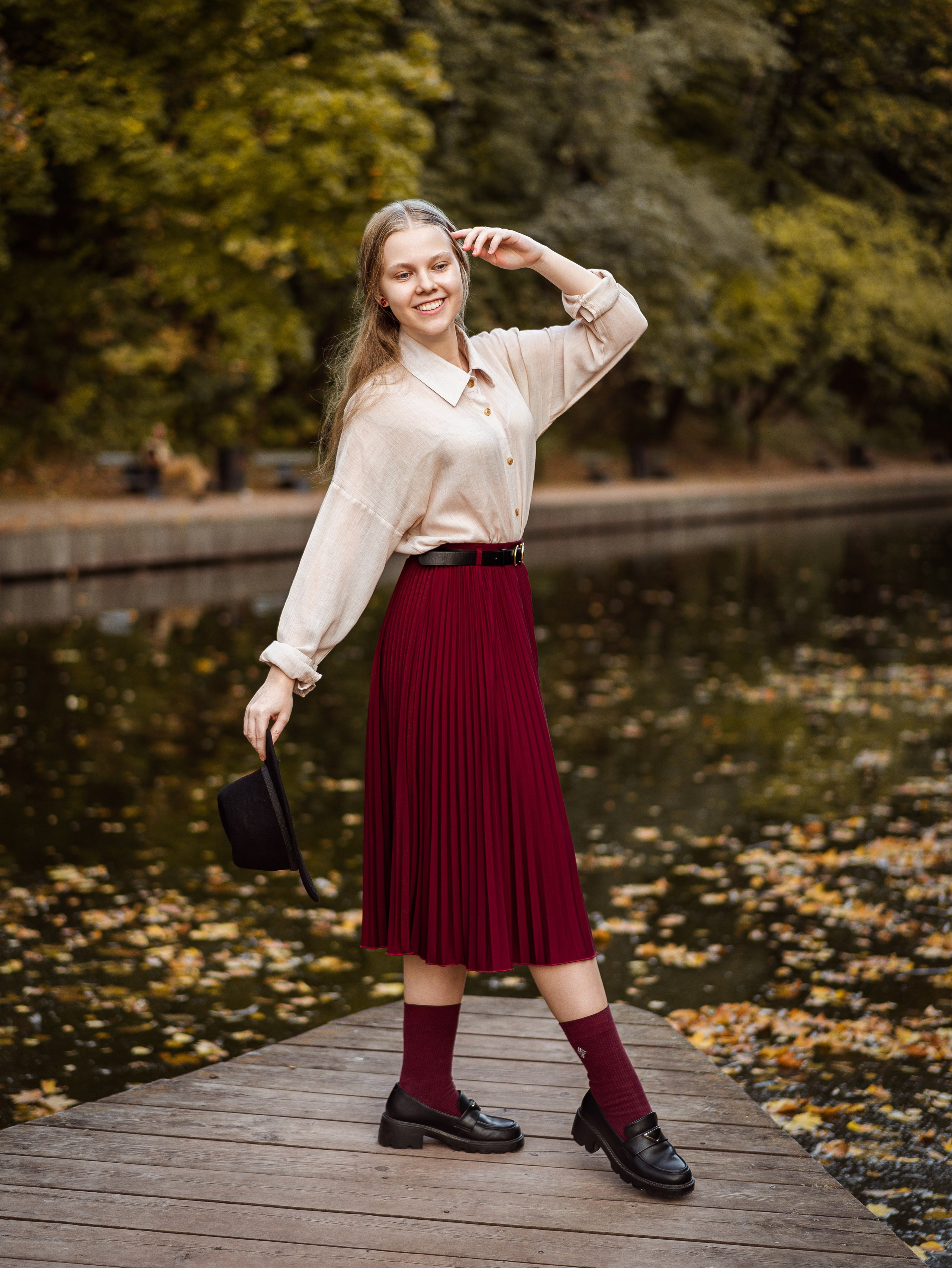 Елена — фотосессия в осеннем стиле. Фотограф Москва