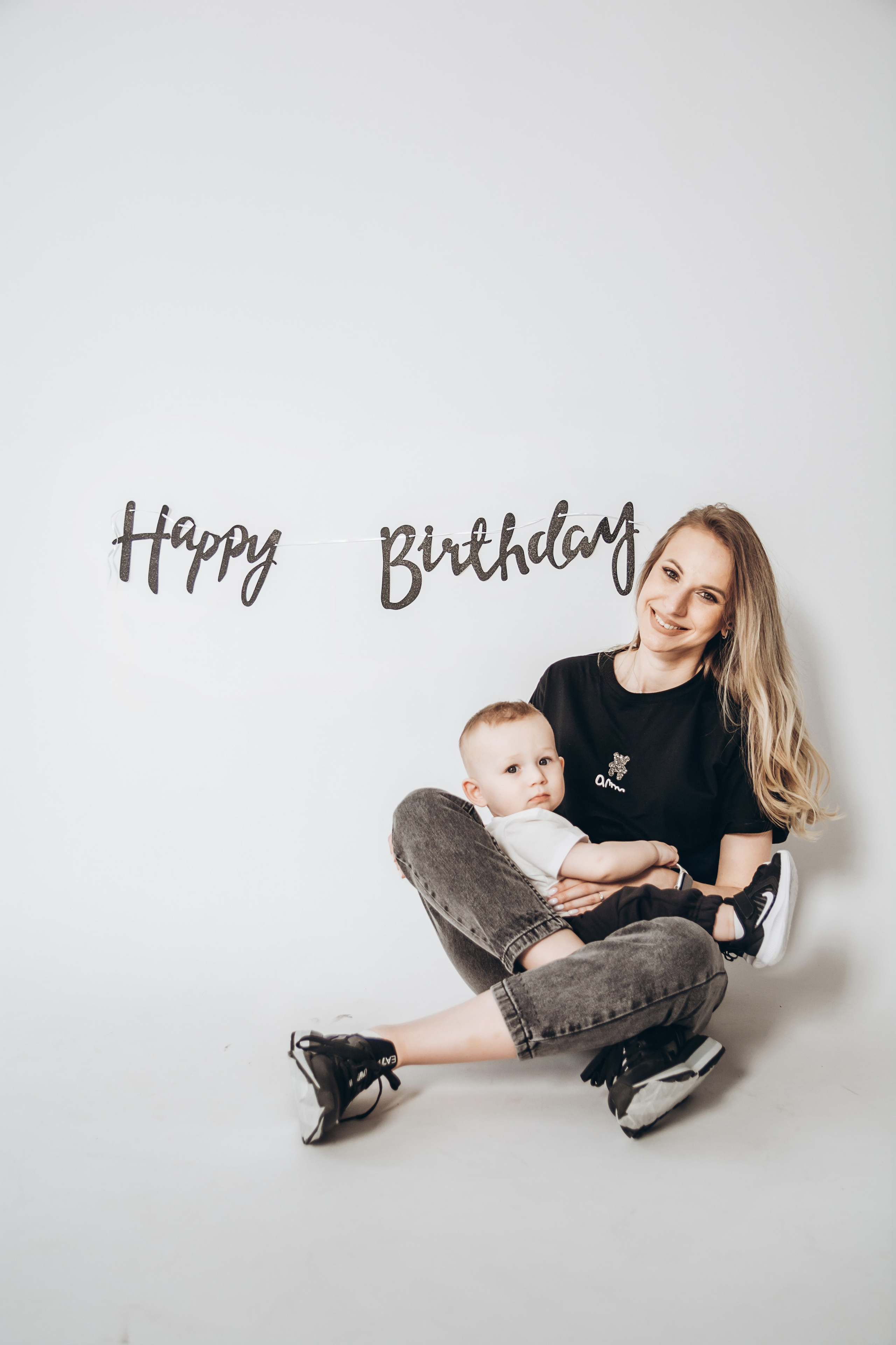 Годик Ростиславу в стиле «минимализм». Семейный и детский фотограф Кущ Наташа