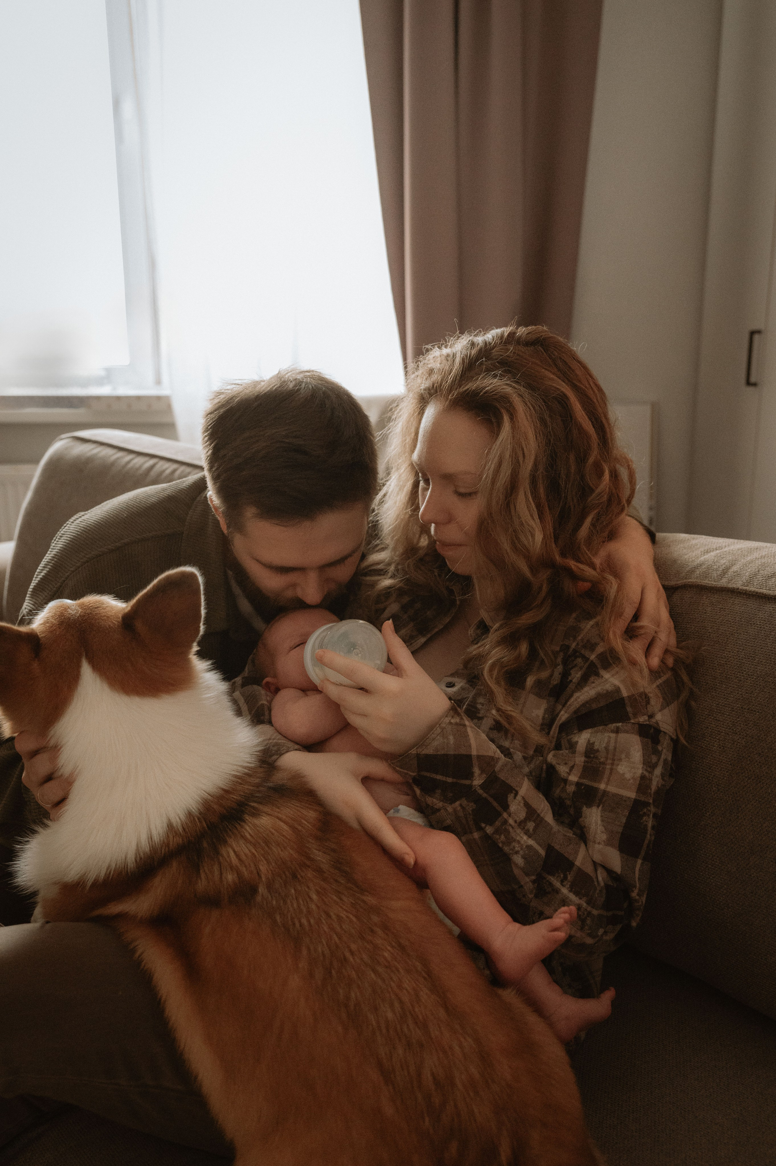 Лизавета, Никита и Мирослава. Фотограф беременности и семьи, домашние съемки, Ньюборн