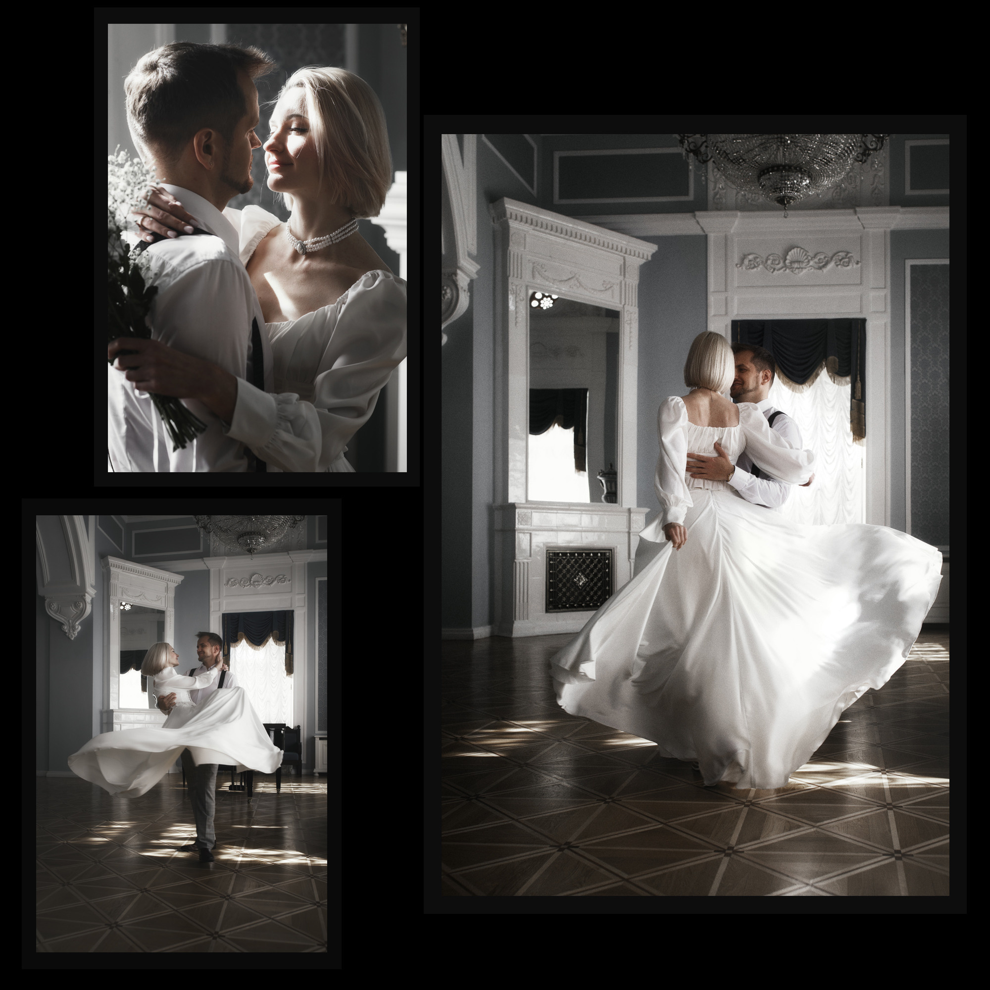 Фотосессия молодоженов в театре Я.Купалы