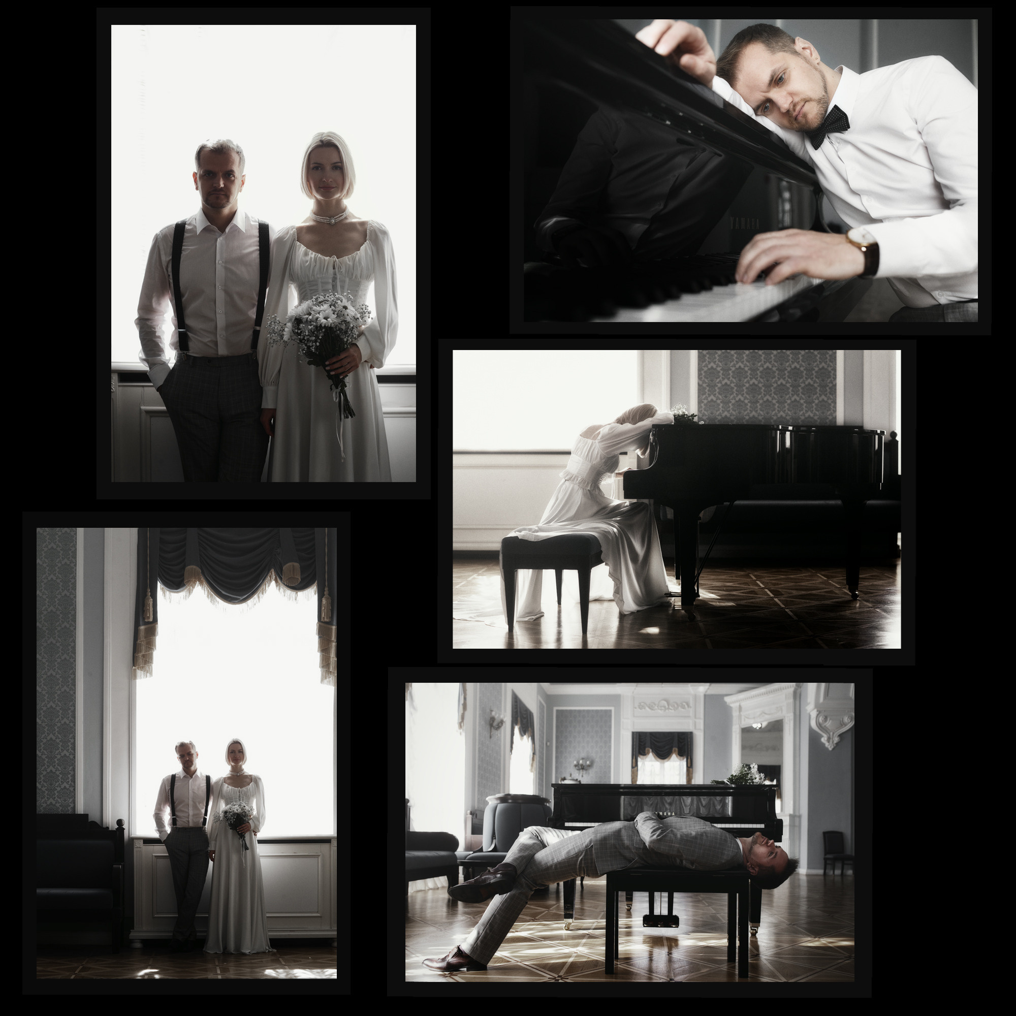 Фотосессия молодоженов в театре Я.Купалы