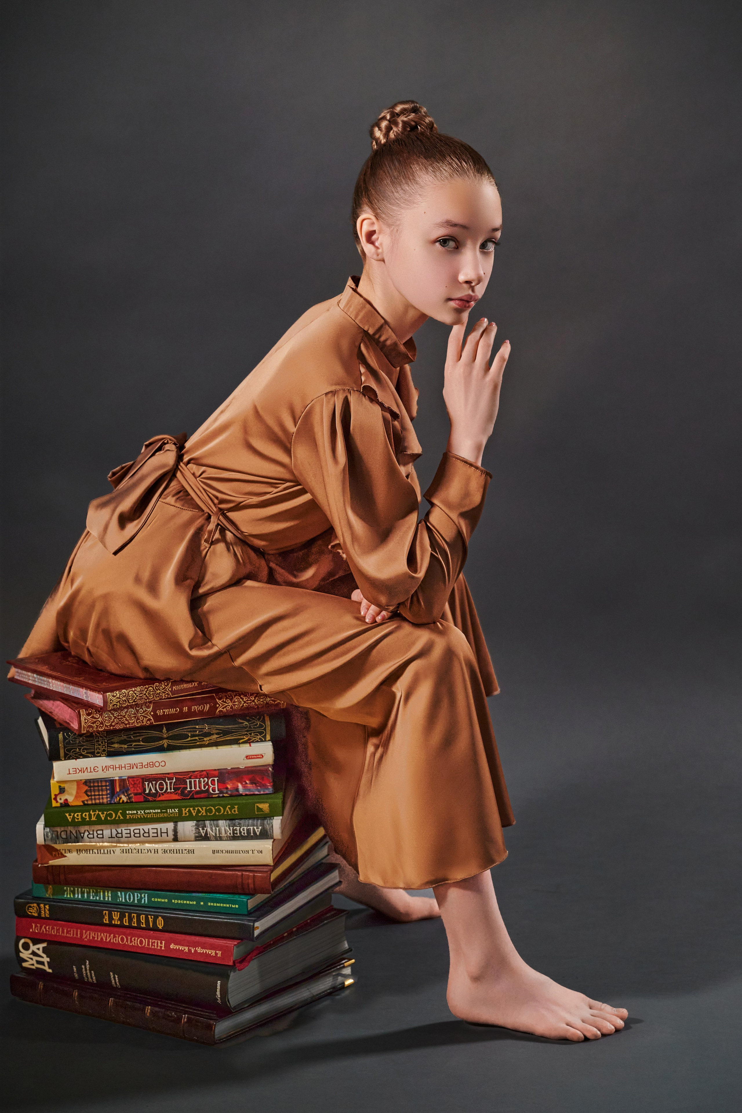 Девушка в фотостудии