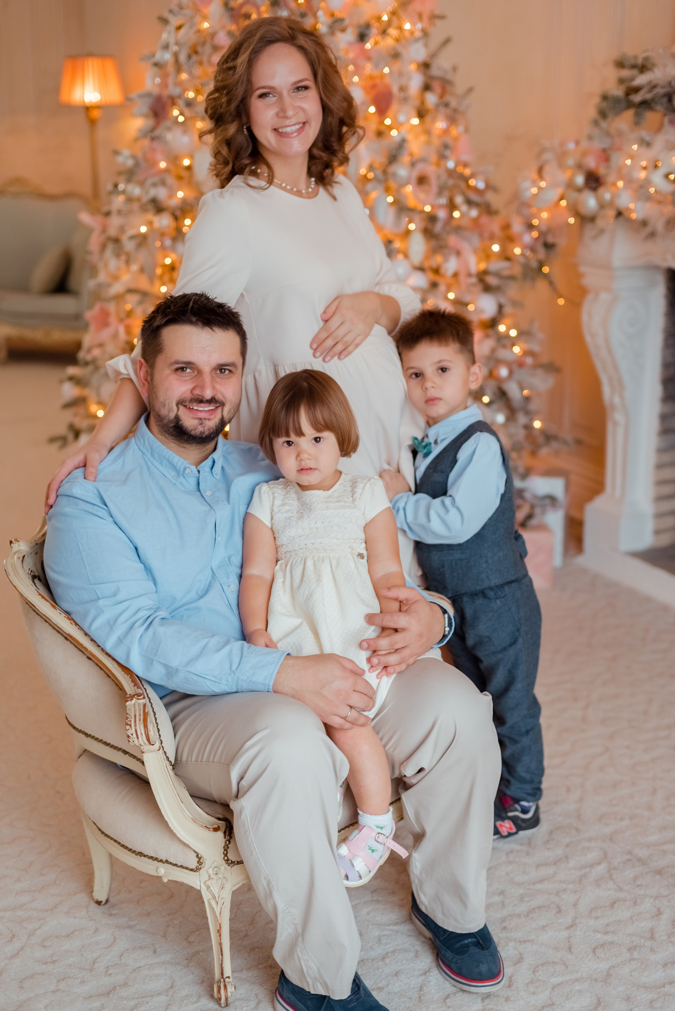 Семейная новогодняя фотосессия. Фотограф Юлия Кондратьева