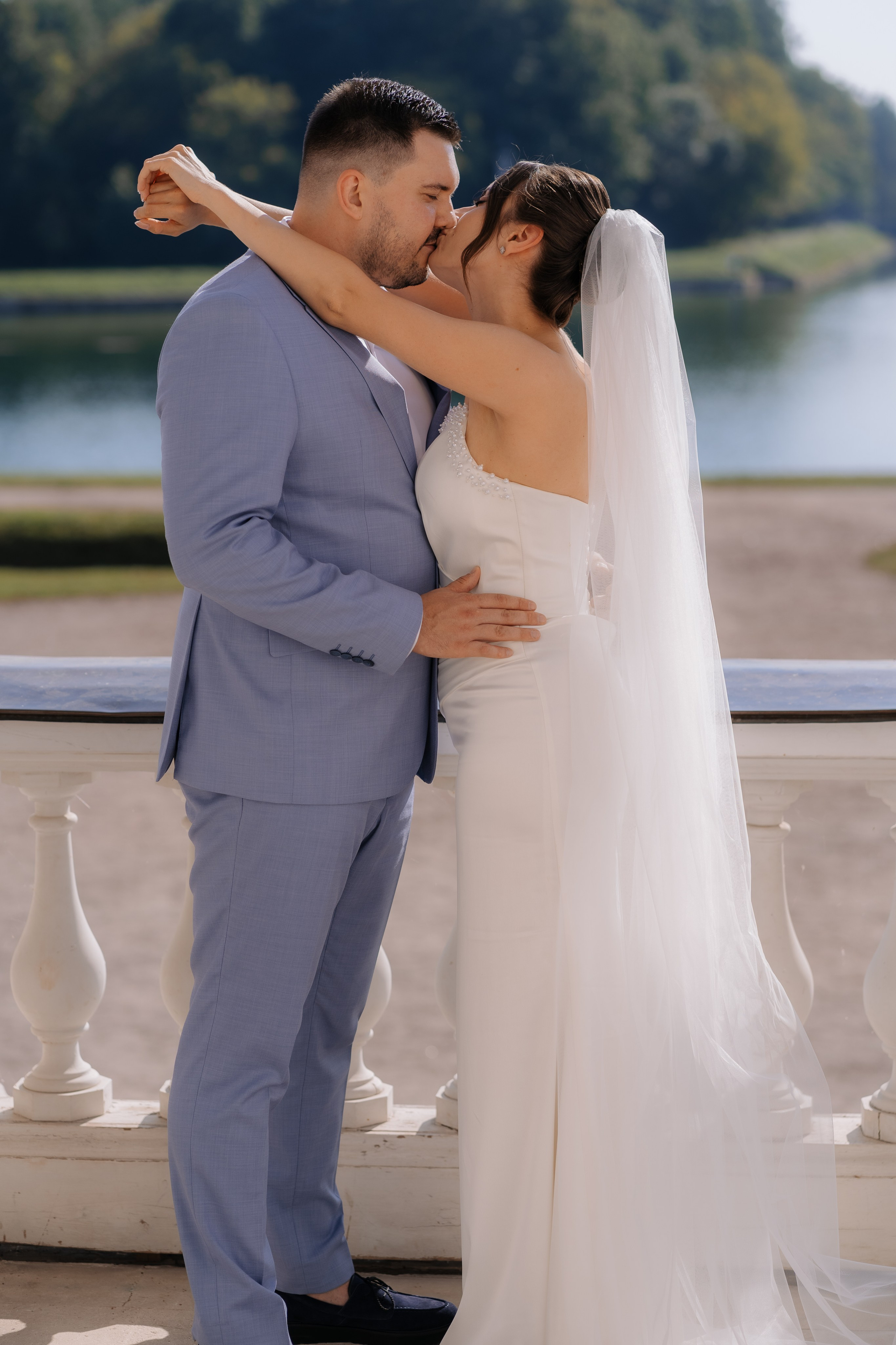 Свадебная фотосессия в Москве, парк Кусково. Свадебный фотограф в Москве Анна Полушина