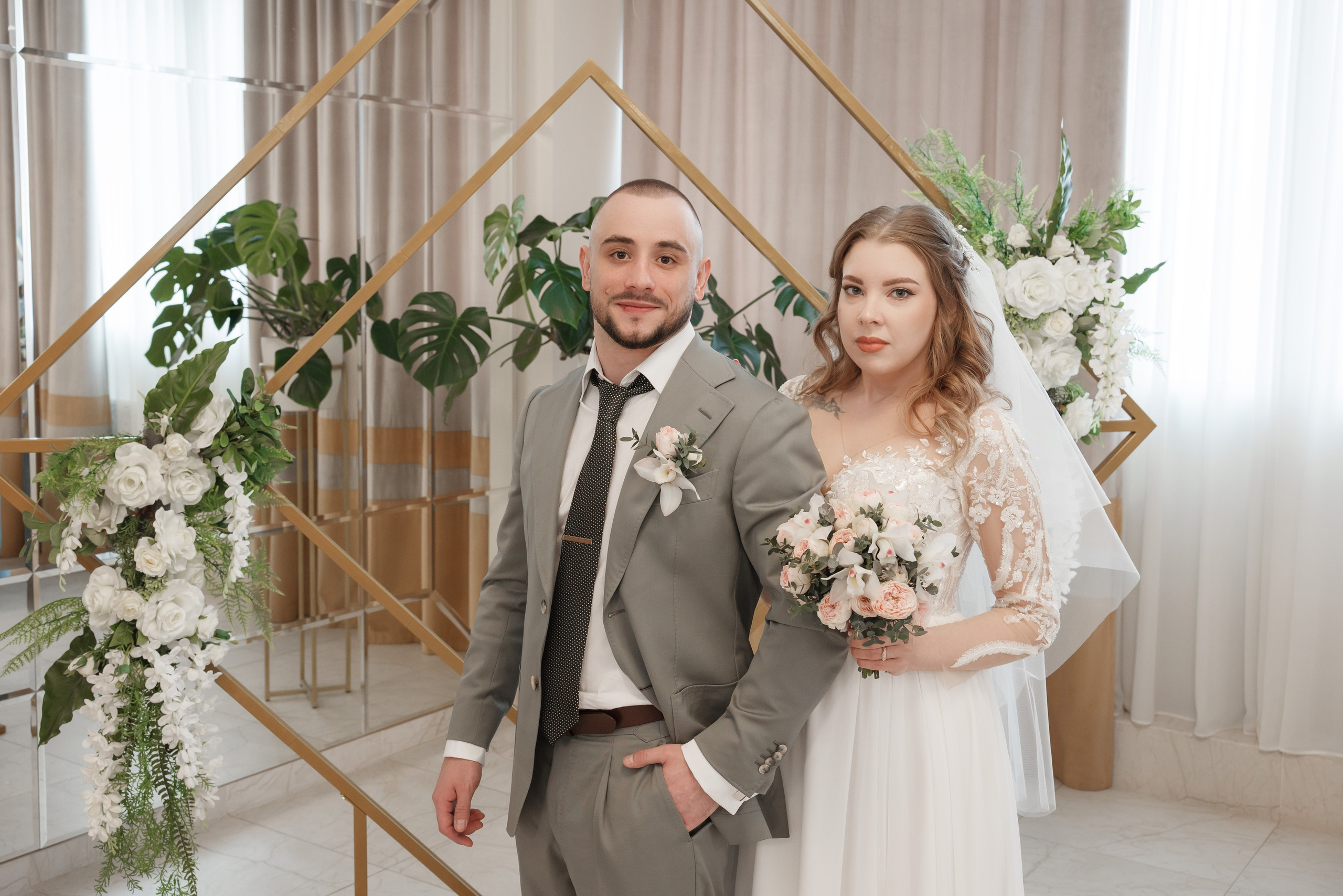 Варя и Денис, 4 ЗАГС + банкет. Свадебный и репортажный фотограф (Москва, Королев и другие)