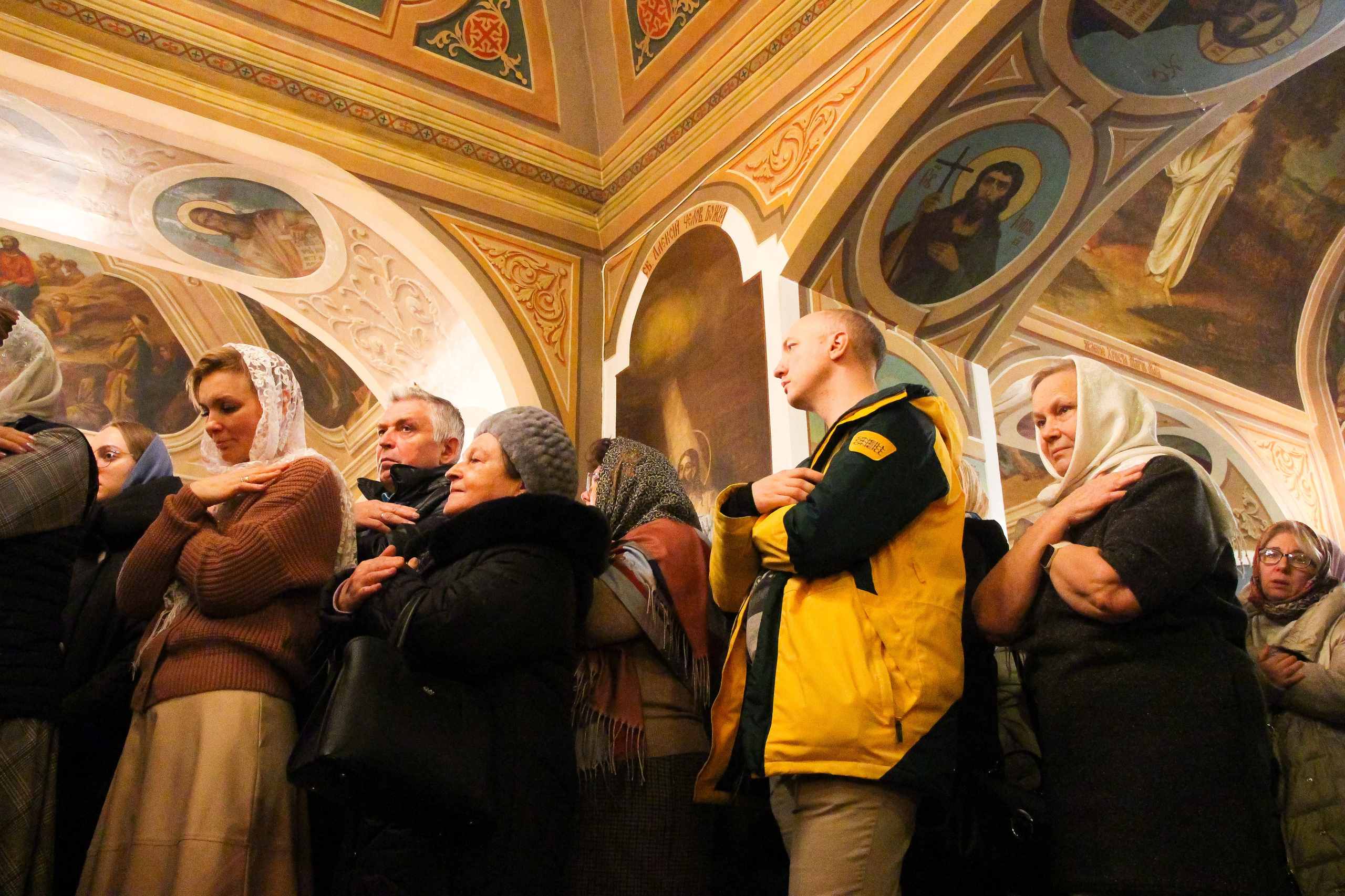 Рождественская литургия в храме Спаса Нерукотворного Образа. Мария Ткаченко. Документальная фотография