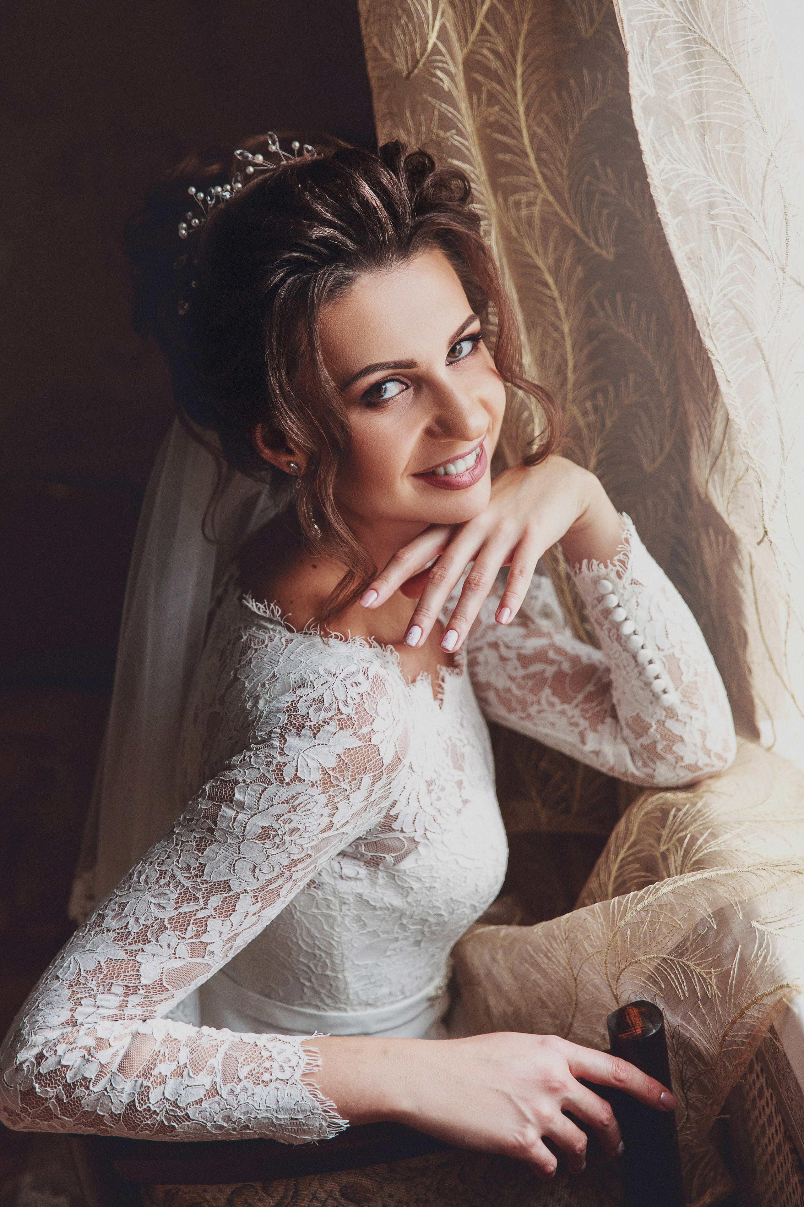 Макияж и прическа для невесты