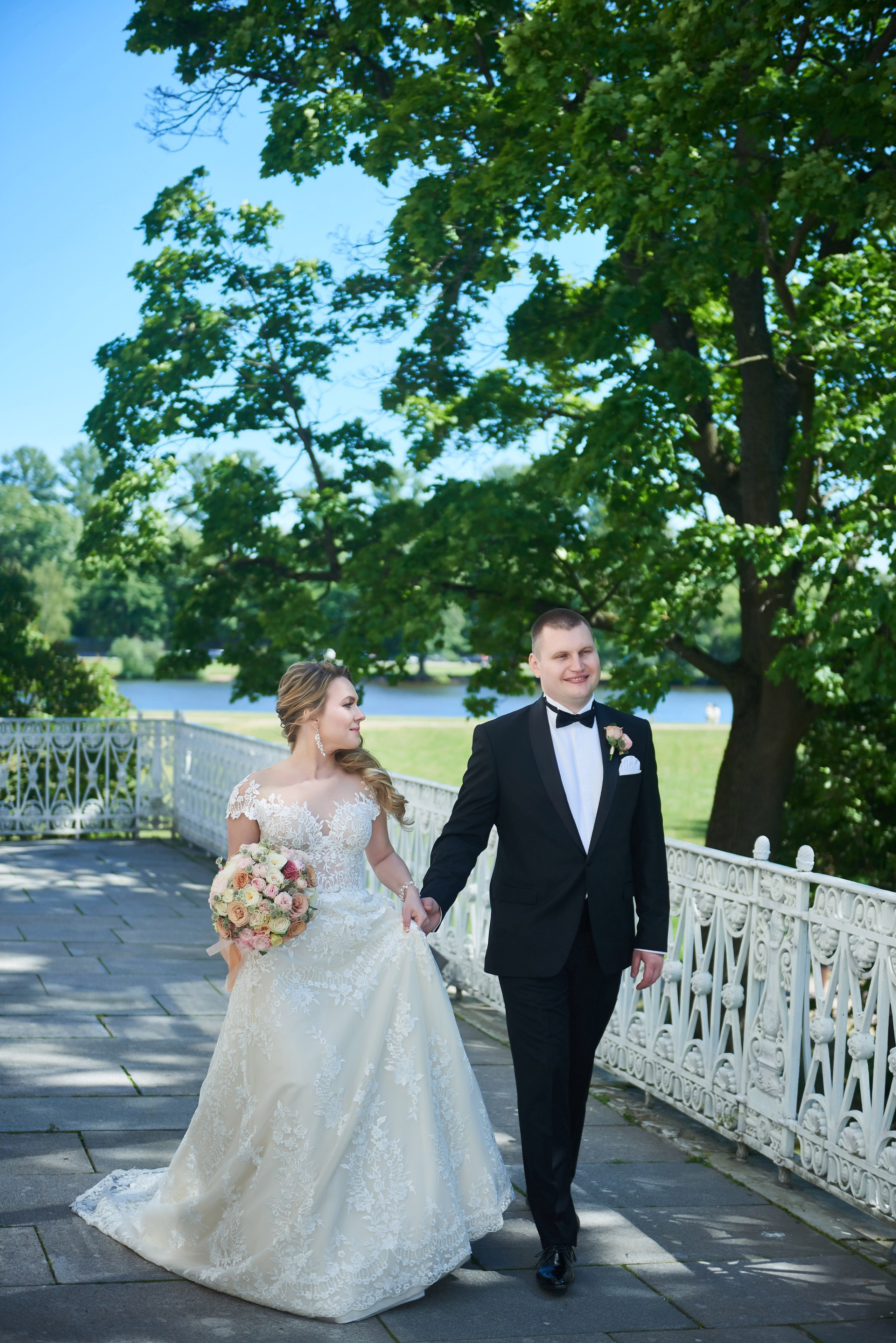 Юлия и Антон (Первый Дворец Бракосочетания, прогулка на Елагином острове). Портретный, семейный и свадебный фотограф в Санкт-Петербурге и в Пушкине Ширяев Денис